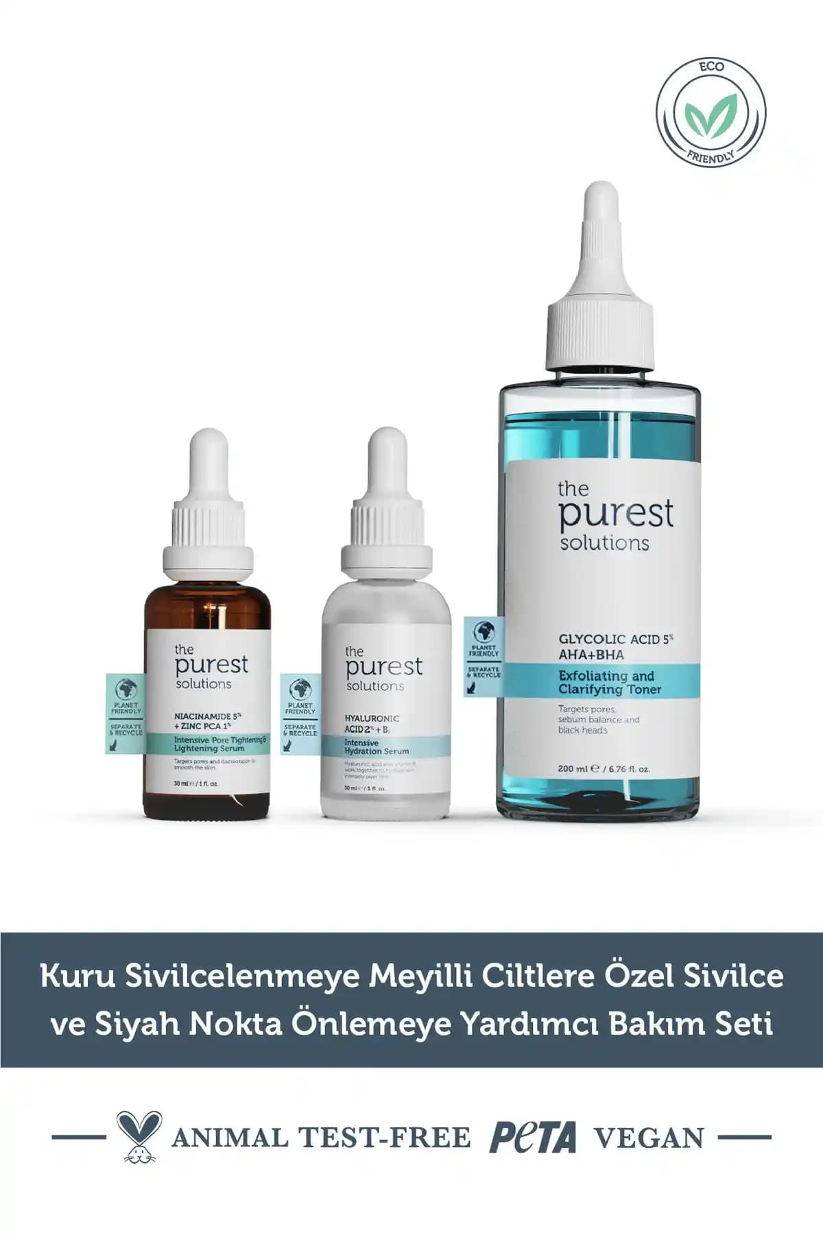 The Purest Solutions Kuru ve Akneye Eğilimli Ciltler İçin Bakım Seti Ürünleri ve Faydaları