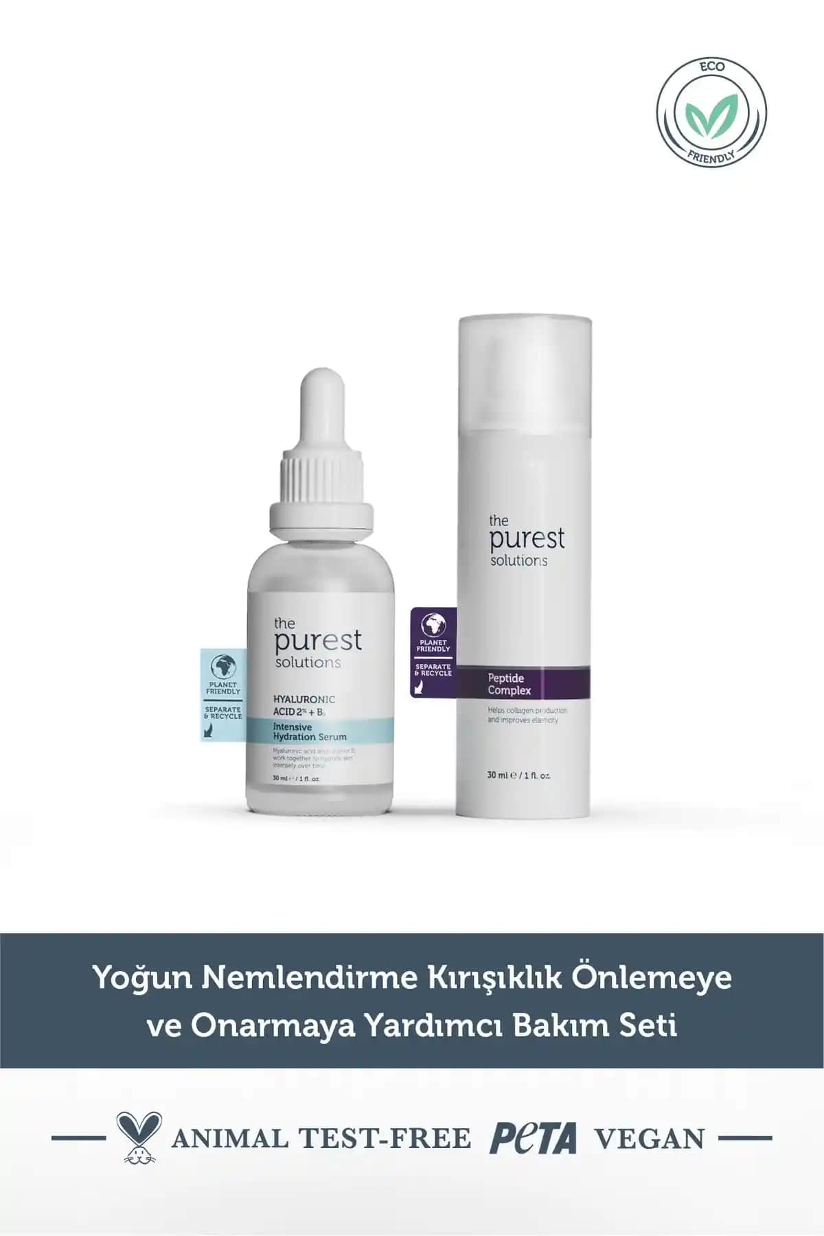 The Purest Solutions Yoğun Nemlendirme ve Kırışıklık Onarım Seti Cilt Bakımında Yenilikçi Çözüm