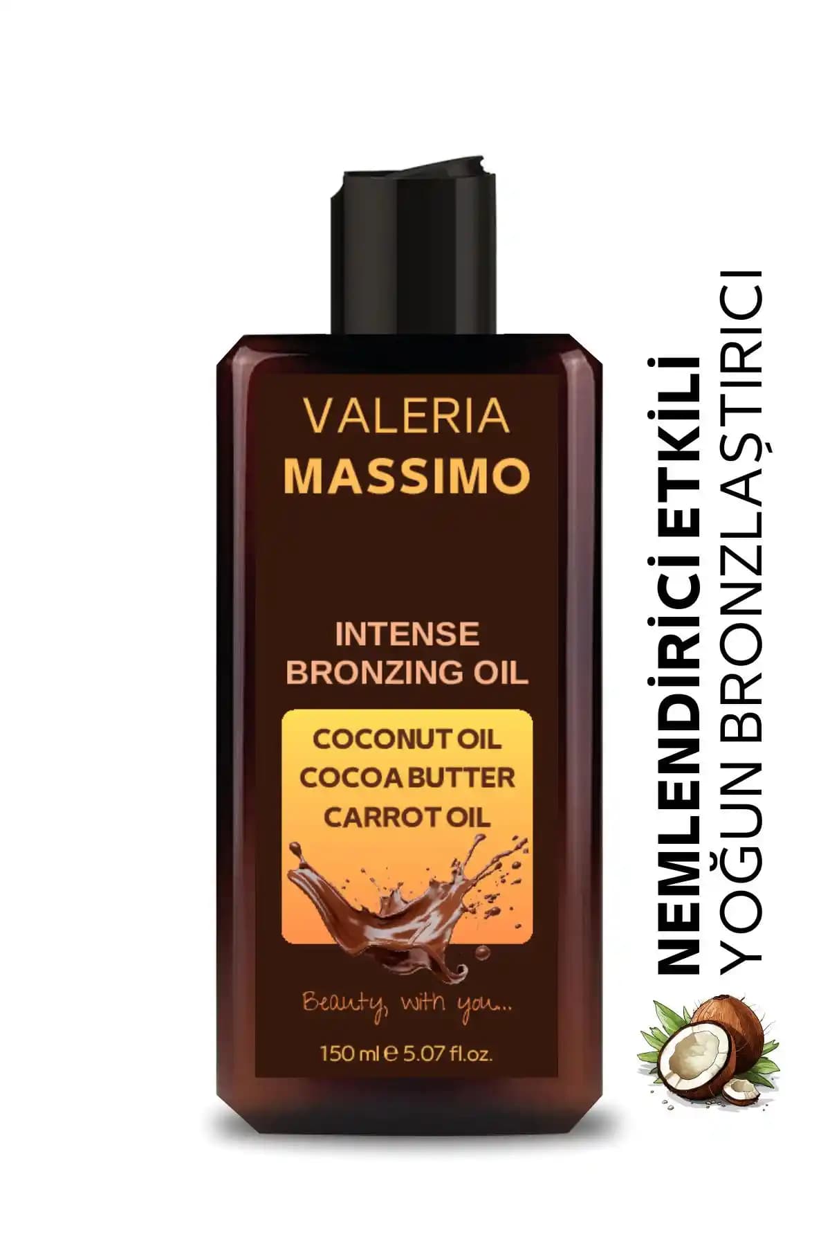 Valeria Massimo'nun Yoğun Bronzlaştırıcı Yağı ile doğal ve parlak bronzluk elde edin