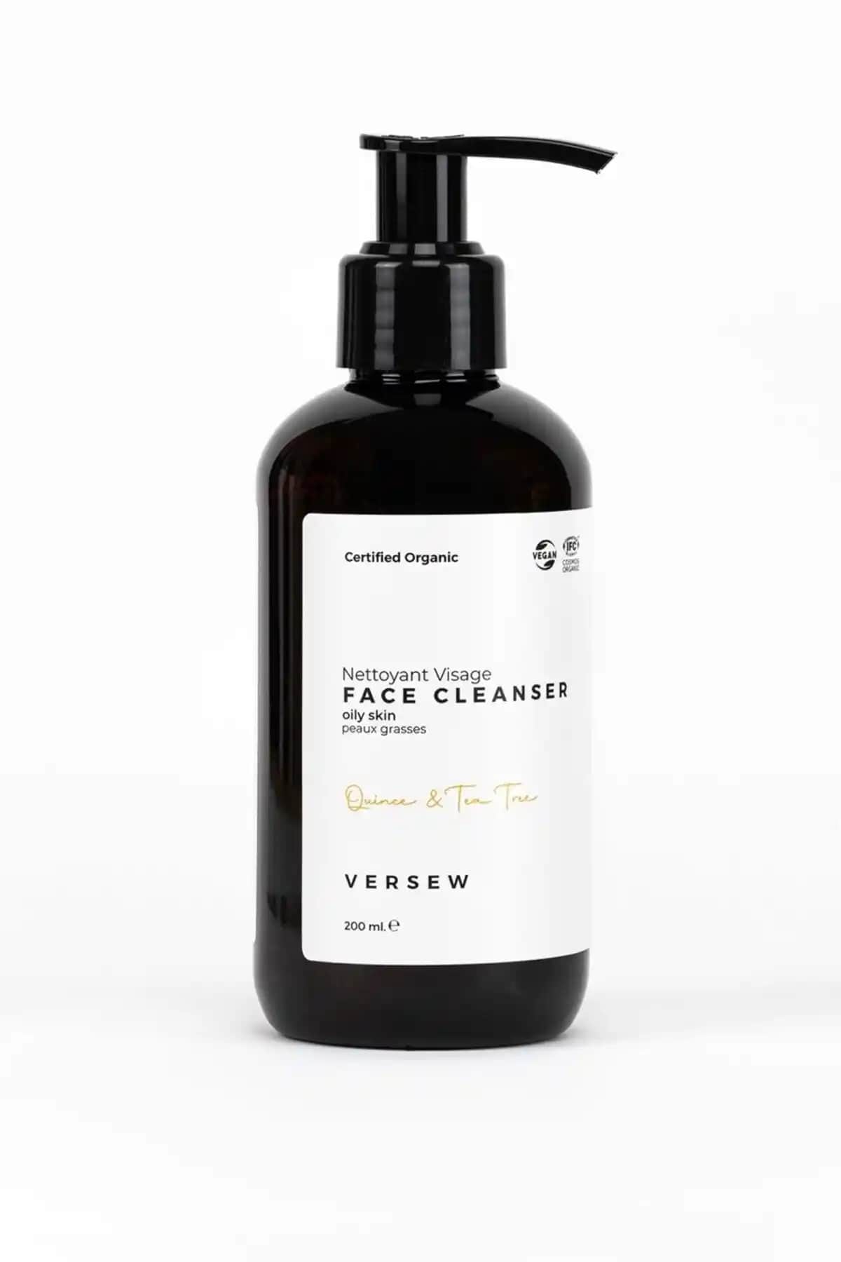 VERSEW Organik Akne ve Leke Karşıtı Yüz Temizleme Jeli Doğal ve Etkili Cilt Bakımı İçin