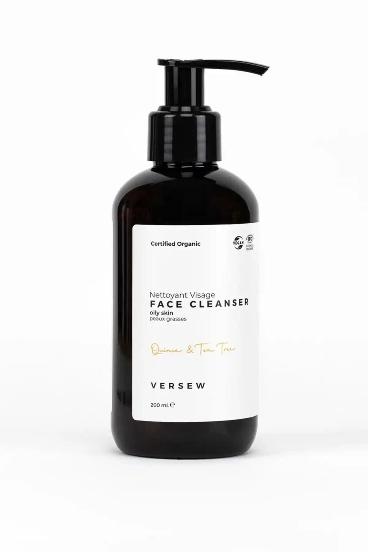 VERSEW Organik Akne ve Leke Karşıtı Yüz Temizleme Jeli Doğal ve Etkili Cilt Bakımı İçin