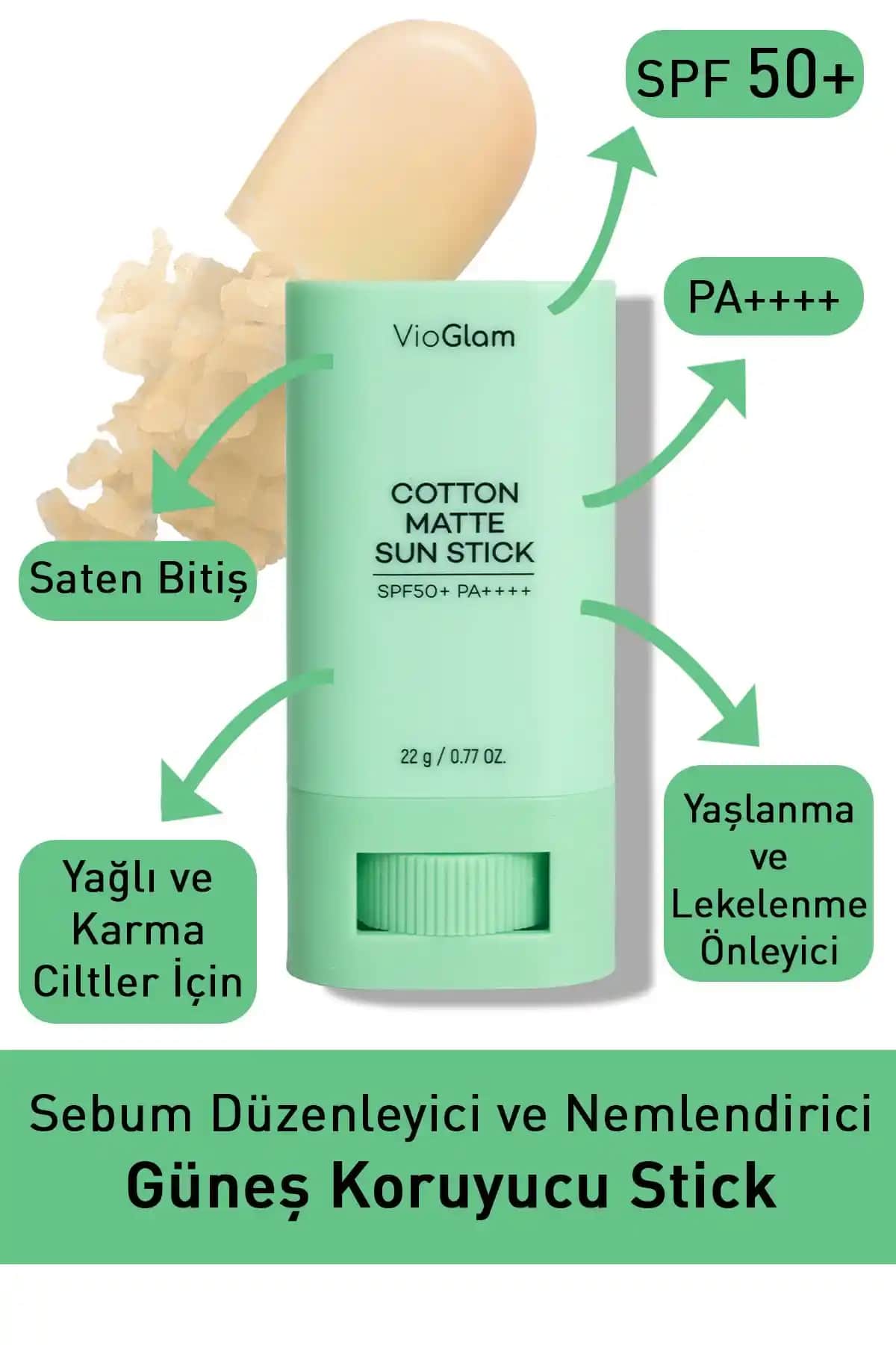 2025'te Güneş Korumasında Devrim: VioGlam Cotton Matte Sun Stick