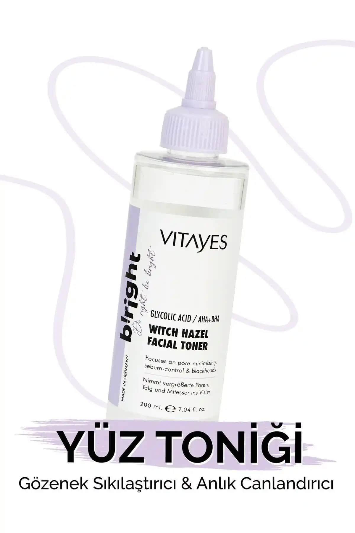 VITAYES Gözenek Sıkılaştırıcı AHA-BHA Ca<dı> Fın<dı>ğı Tonik ile Cilt Yenileme ve Gözenek Sıkılaştırma