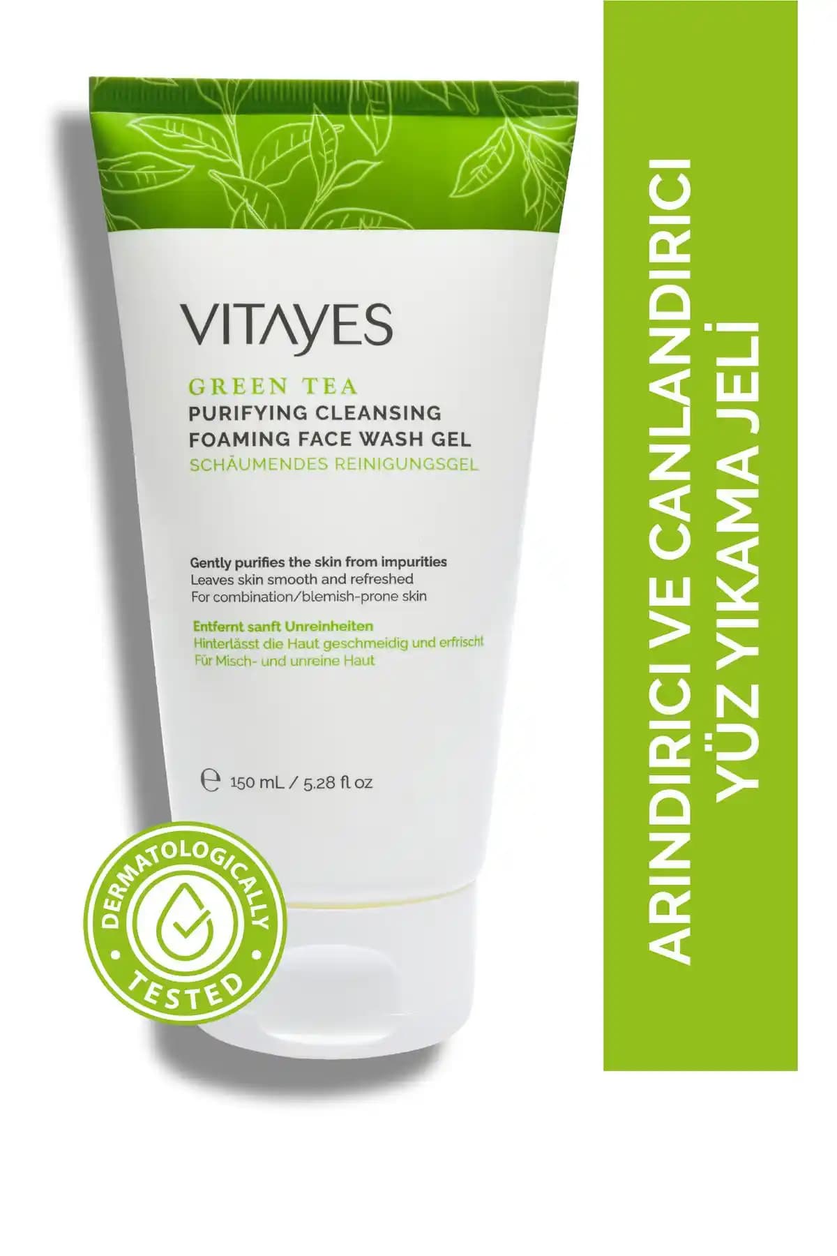 VITAYES Yüz Temizleme Jeli: Yağlı ve Akneye Yatkın Ciltler İçin Etkili Çözüm