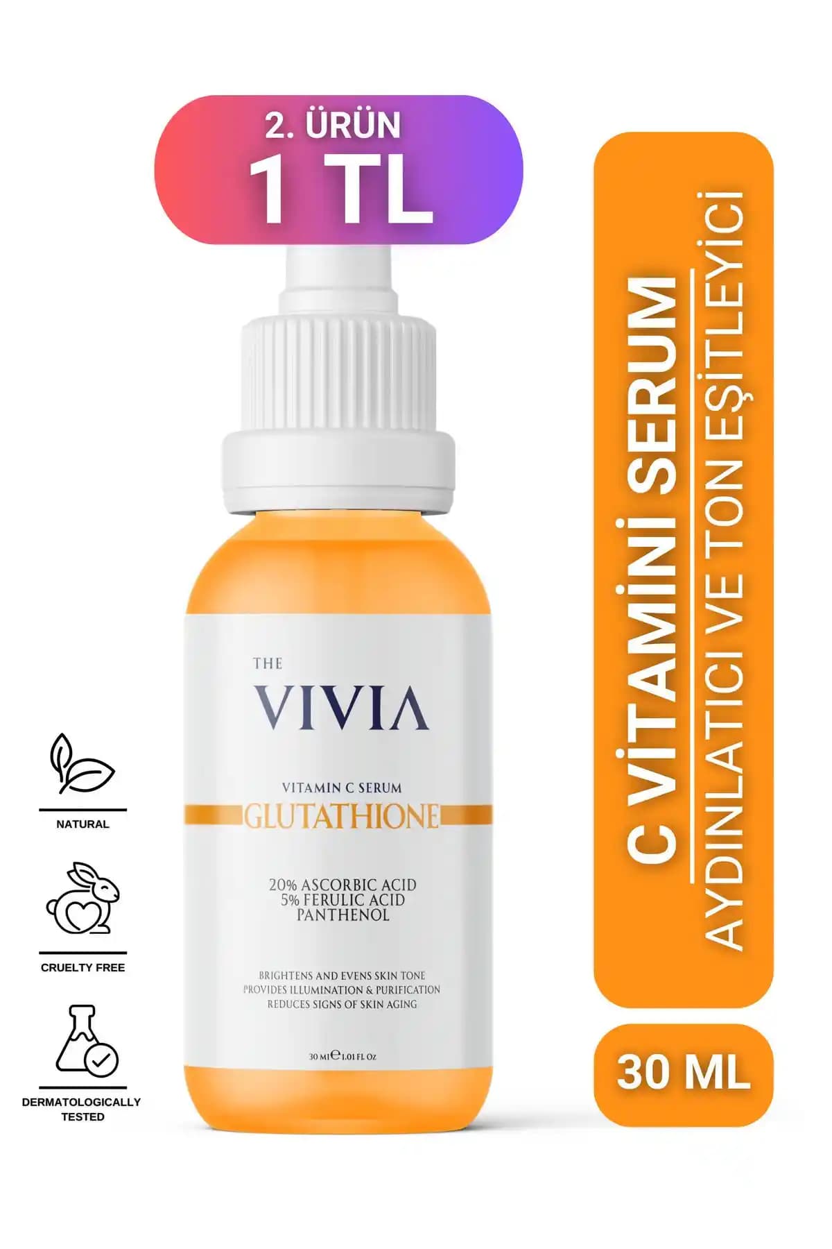 Vivia Leke Karşıtı Aydınlatıcı C Vitamini Serumu: Parlak ve Sağlıklı Cilt İçin Etkili Çözüm