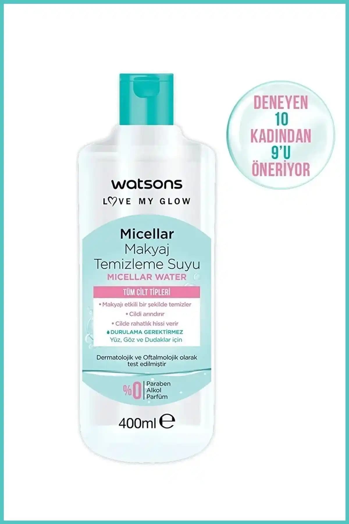 Watsons Micellar Makyaj Temizleme Suyu: Hassas ve kuru ciltler için etkili ve doğal formüllü temizleme çözümü