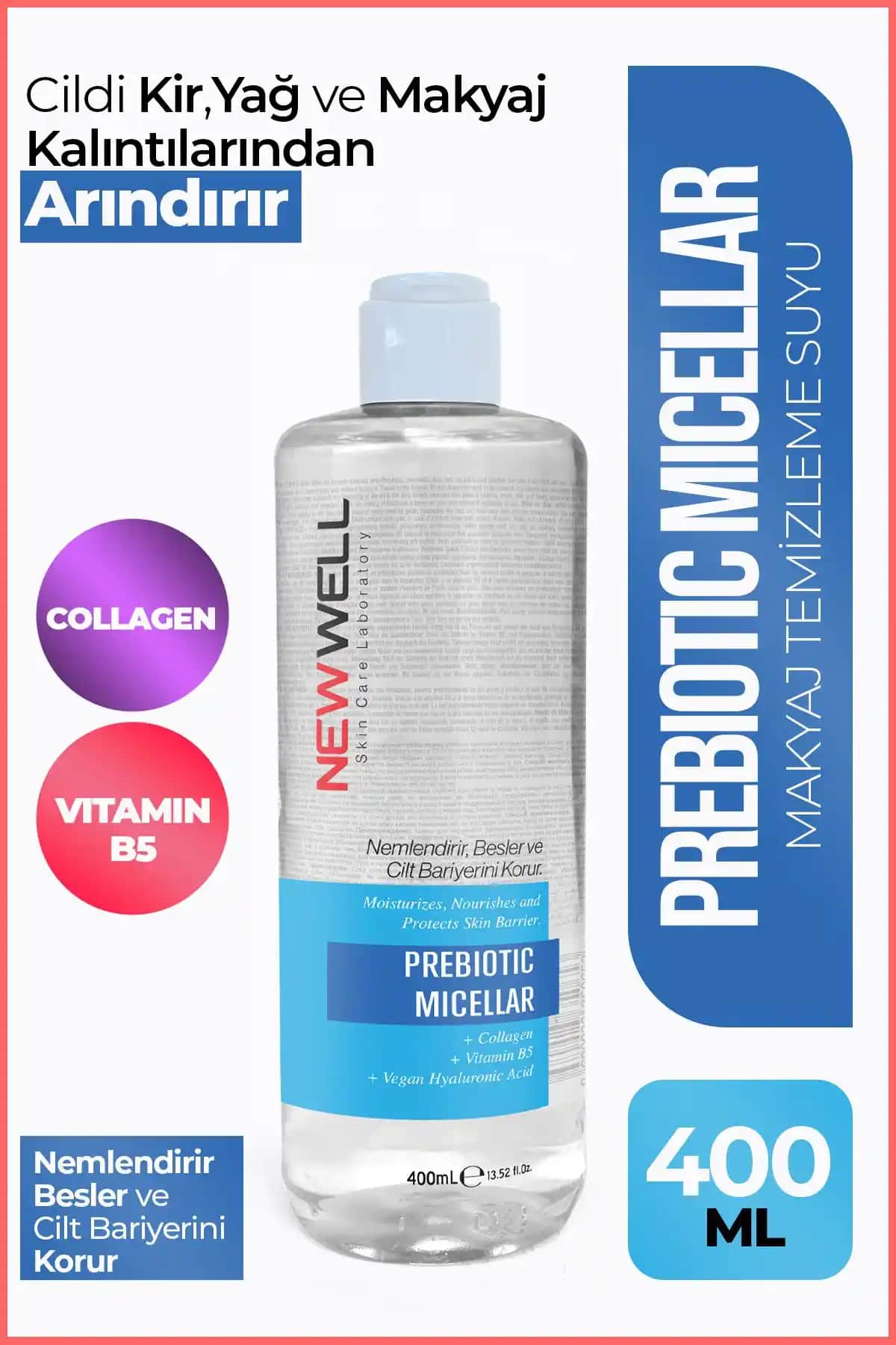 Well Prebiotic Micellar Makyaj Temizleme Suyu: Hassas Ciltler İçin Etkili ve Doğal Temizlik Çözümü