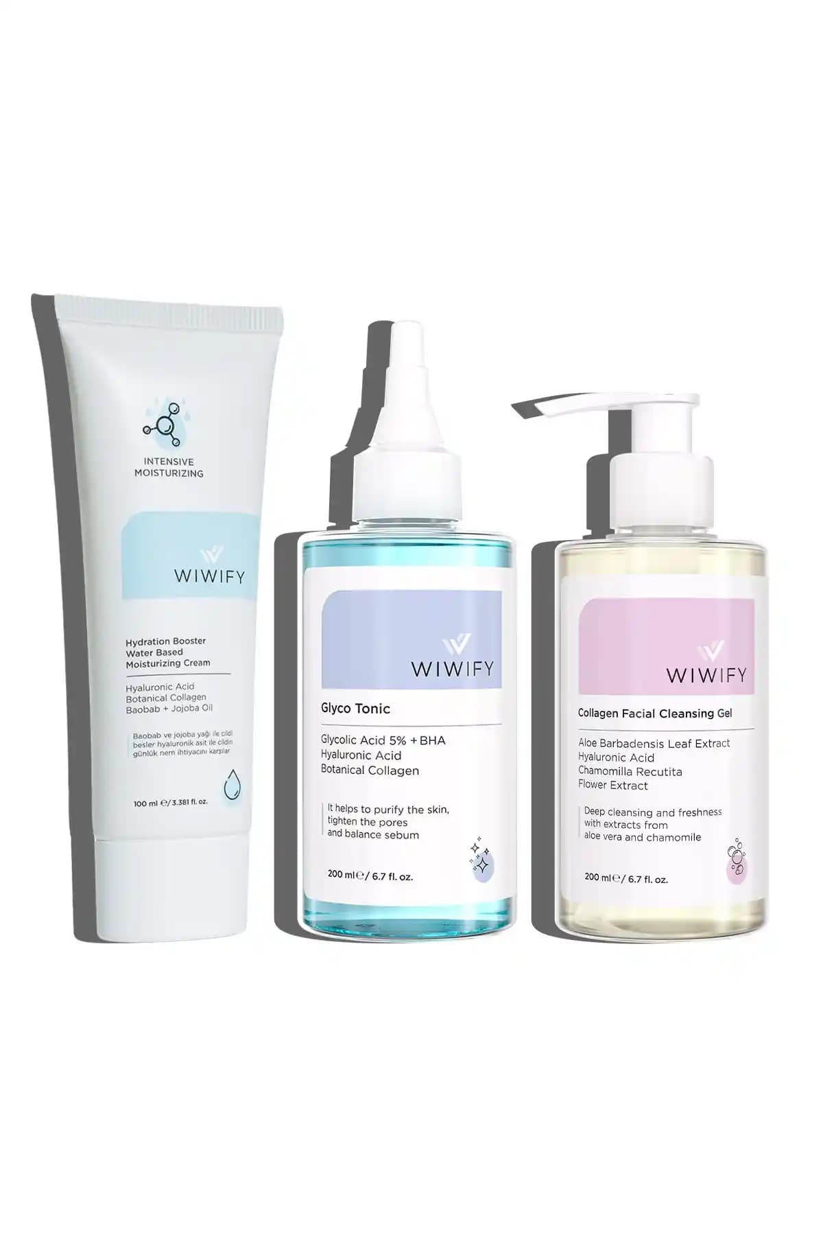 Wiwify Günlük Bakım Seti: Nemlendiren ve Yaşlanma Karşıtı Cilt Bakım Çözümü