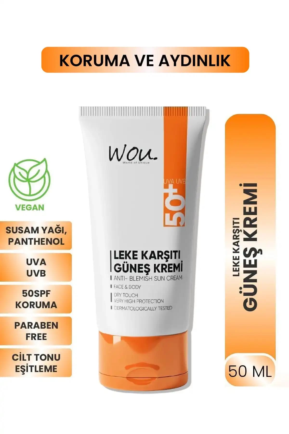 WOU Leke Karşıtı Yüksek Koruma Güneş Kremi SPF50 İnceleme ve Kullanım Rehberi
