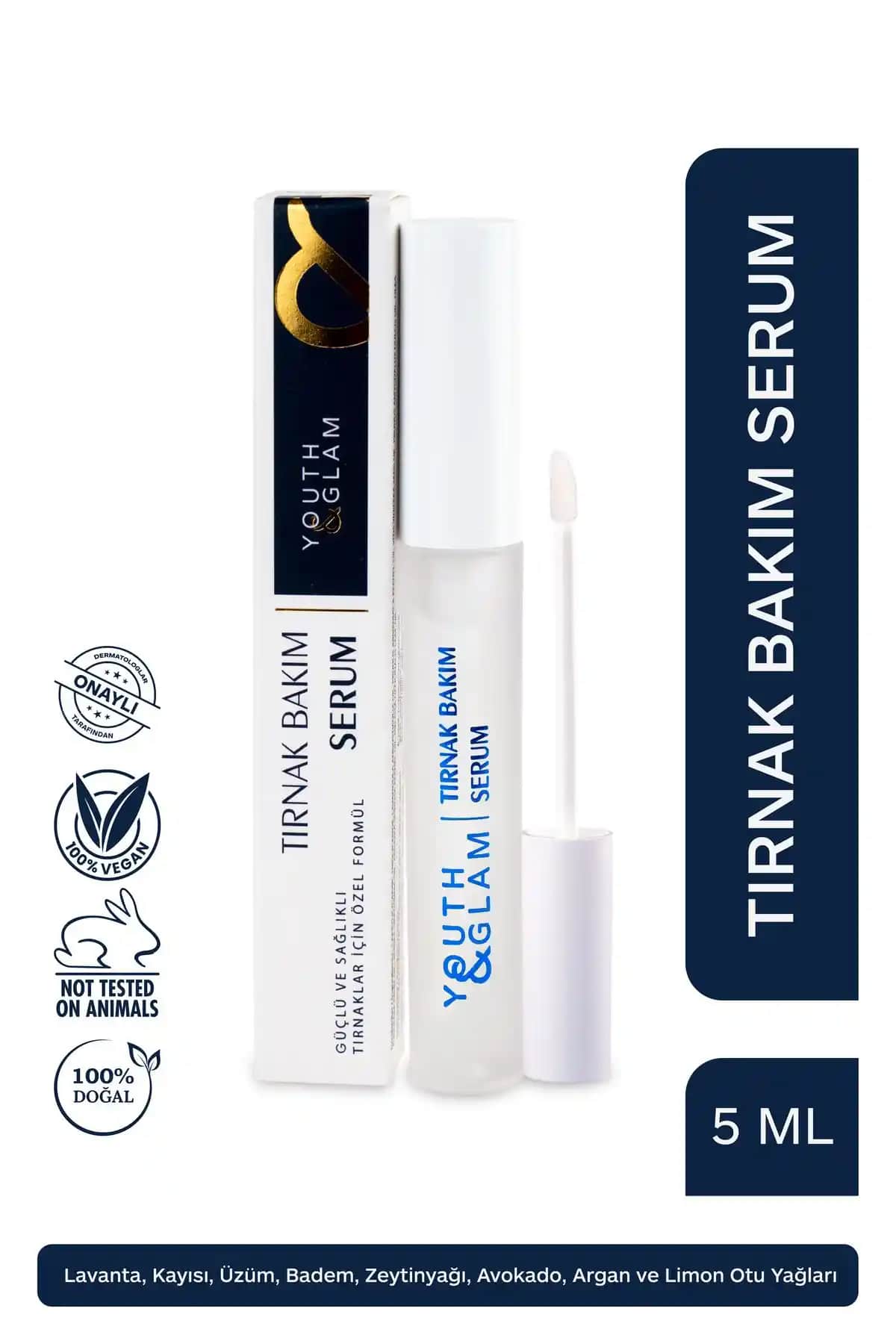 Youth Glam Tırnak Bakım Serumu Türkiye Menşeli Doğal İçeriklerle Güçlendiren Çözüm