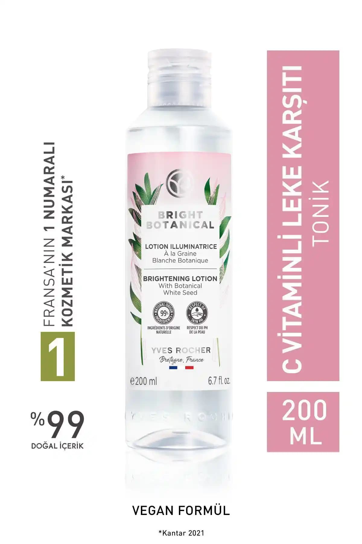 Yves Rocher Bright Botanical Leke ve Kırışık Karşıtı Bitkisel Tonik Ürünü İncelemesi