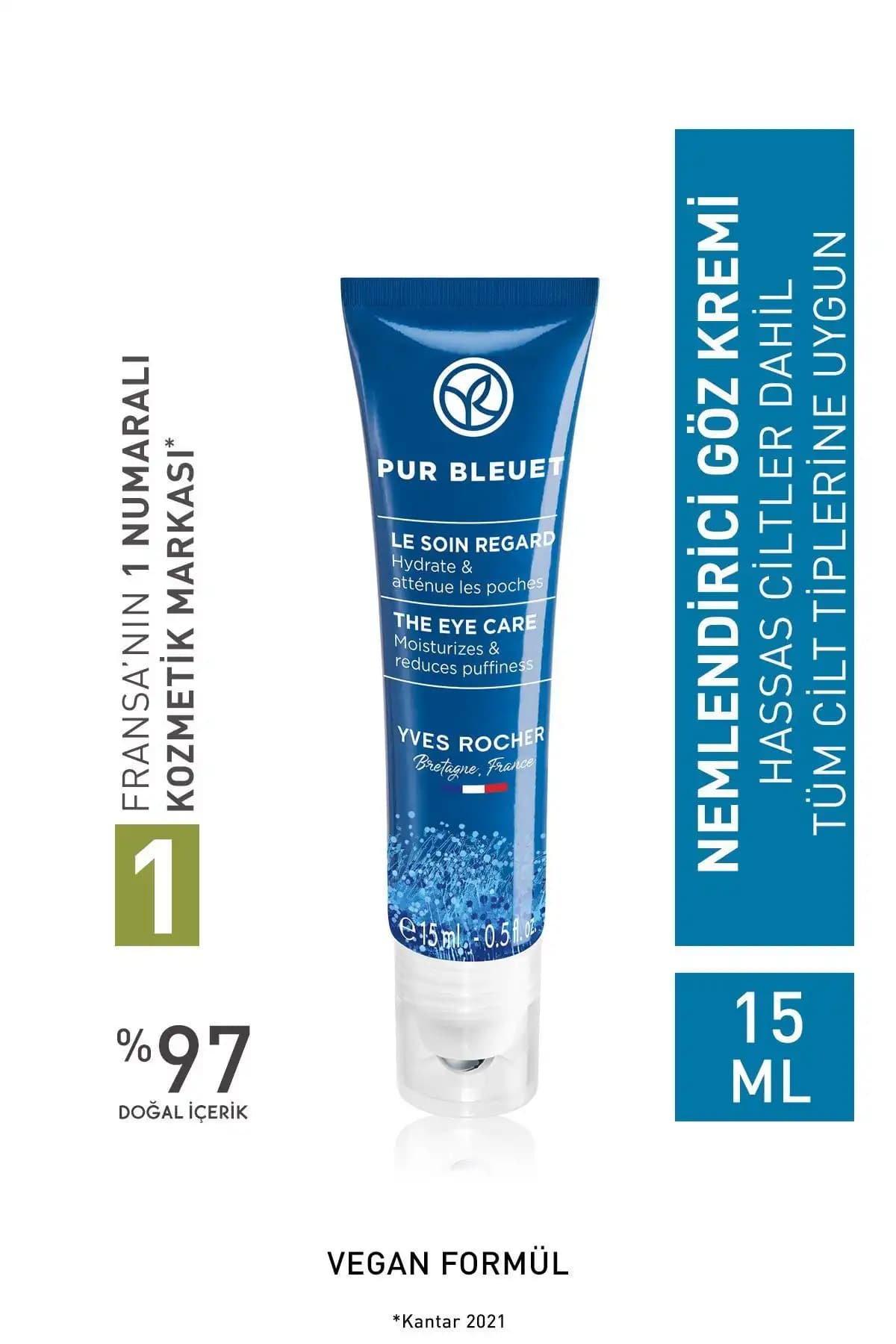 Yves Rocher Canlandırıcı Göz Serumu Aloe Vera Şişkinlik ve Torbalanma Karşıtı 15ml