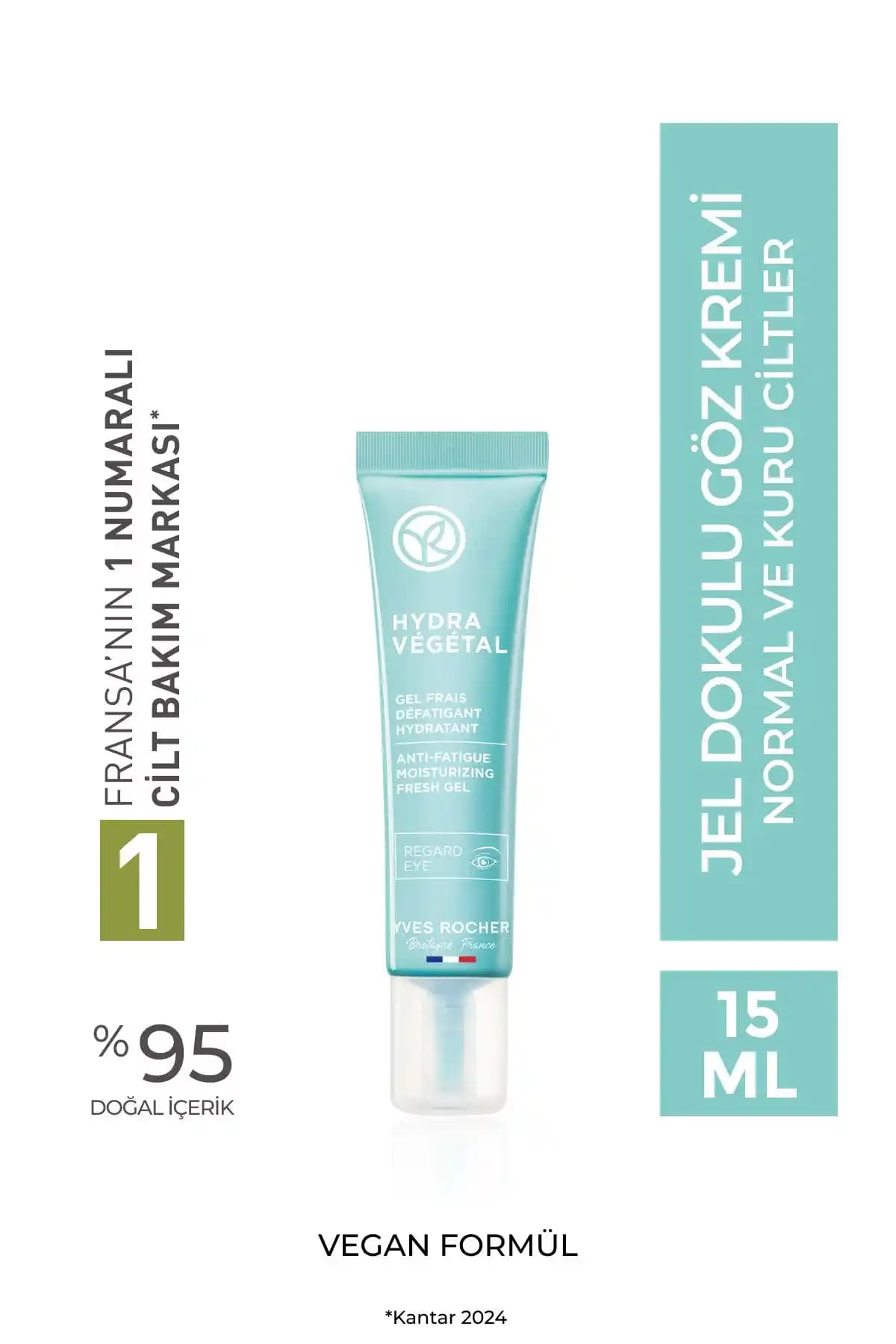 Yves Rocher Hydra Vegetal Göz Kremi: Nemlendirici ve Hassas Ciltler İçin Uygun