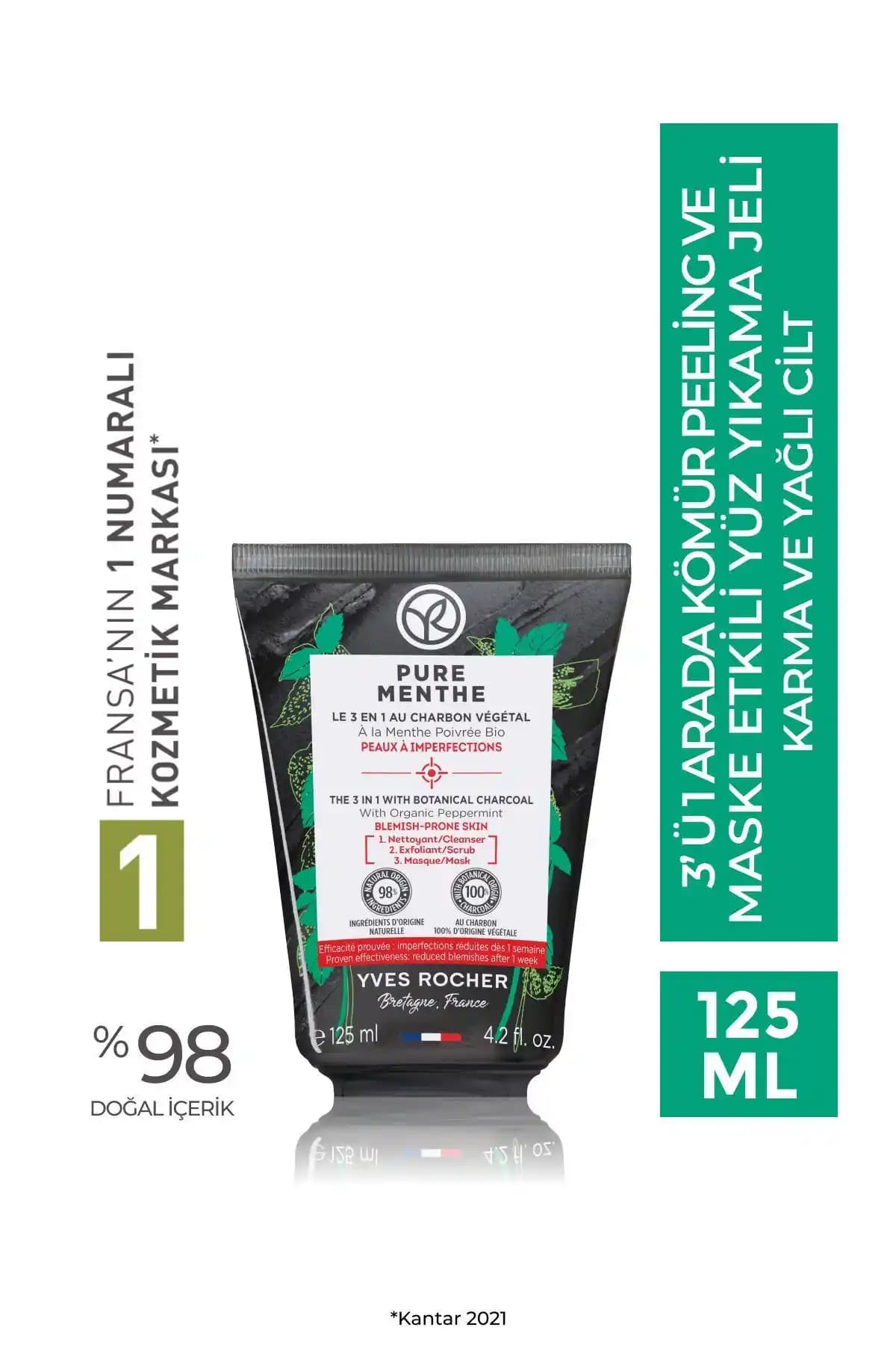 Yves Rocher Sivilce Eğilimli Ciltler İçin 3'ü 1 Arada Yüz Yıkama Jeli İncelemesi ve Kullanım Rehberi