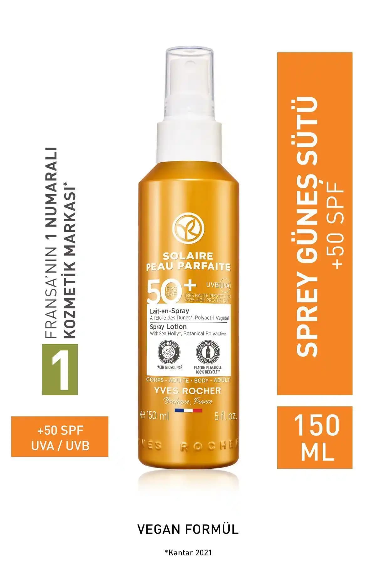 Yves Rocher SPF 50 Yüksek Koruma Sağlayan Vücut Güneş Spreyi Analizi ve Özellikleri