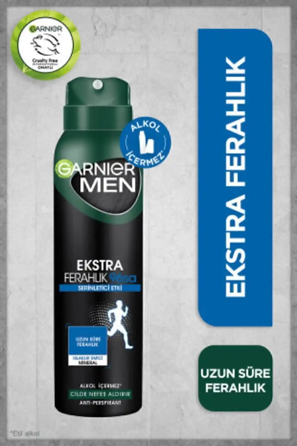 Garnier Men Ekstra Ferahlık Aerosol ile Gün Boyu Ferah Kalın