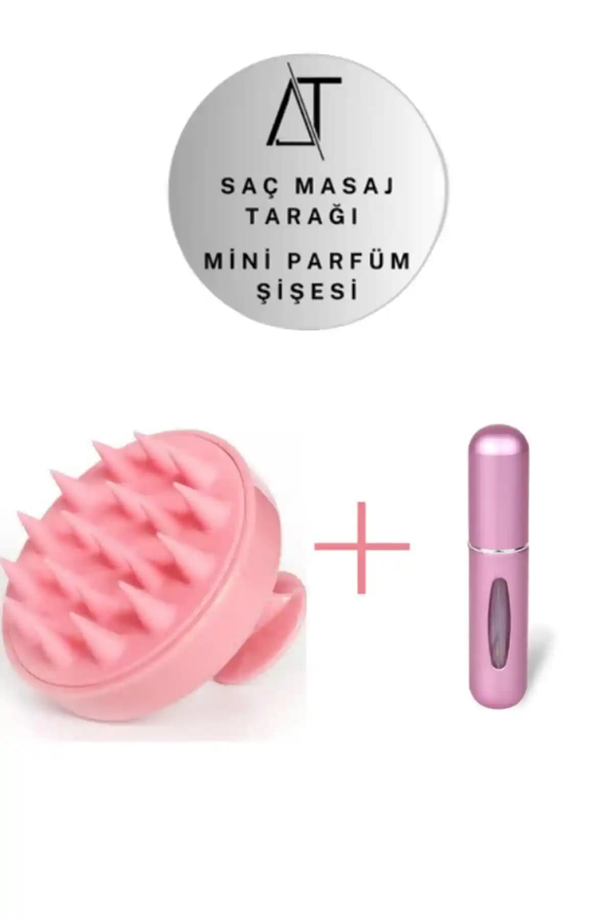 AcarlarTicaret Saç Masaj Tarağı ve Mini Parfüm Şişesi Seti Günlük Bakımda Yenilikçi Çözümler