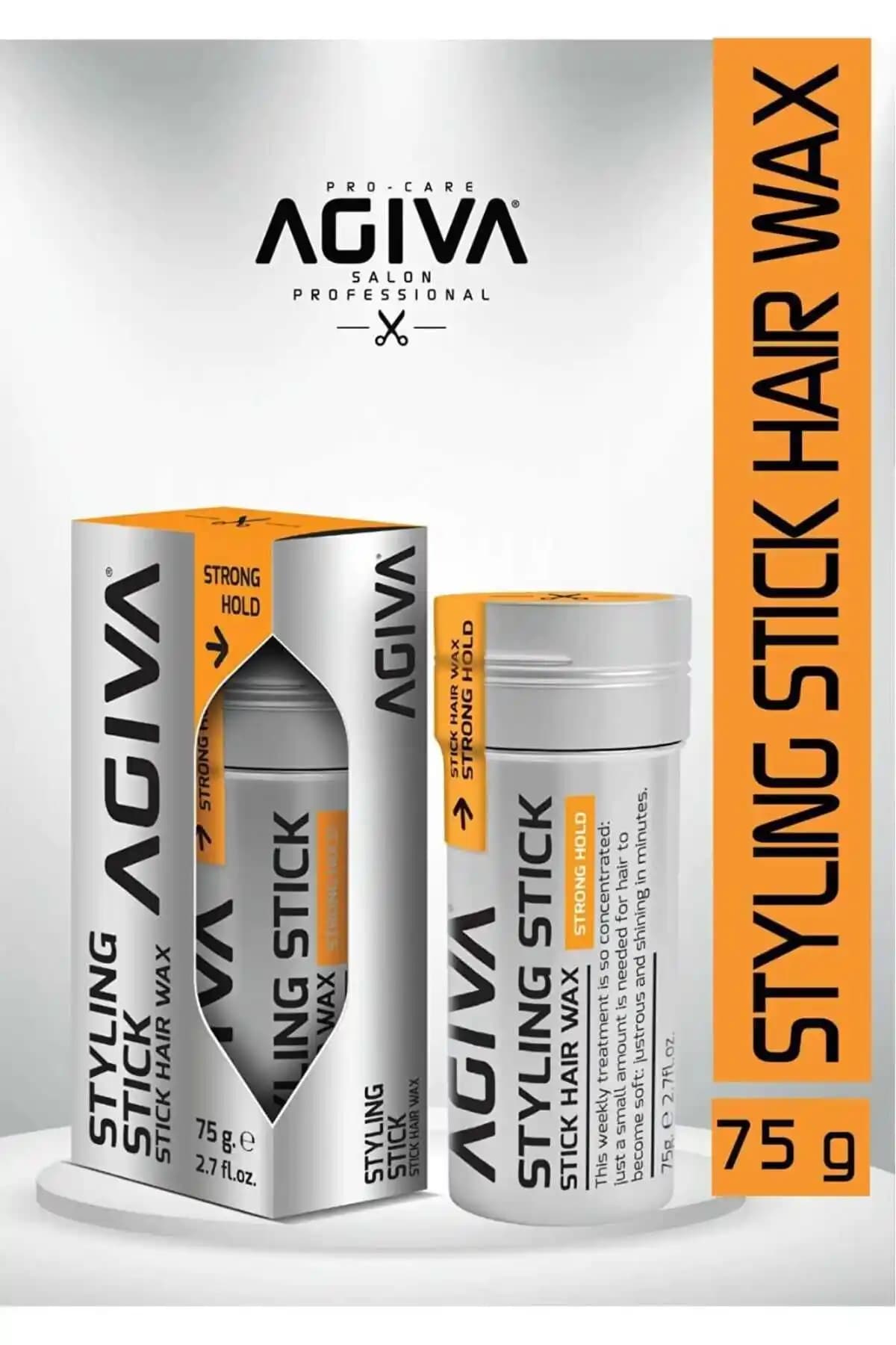 Agiva Stick Saç Wax 75g Güçlü ve Esnek Saç Şekillendirme Çözümü