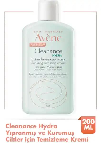 Avene Cleanance Hydra Temizleme Kremi Hassas ve Kuru Ciltler İçin Güvenli Temizlik Çözümü