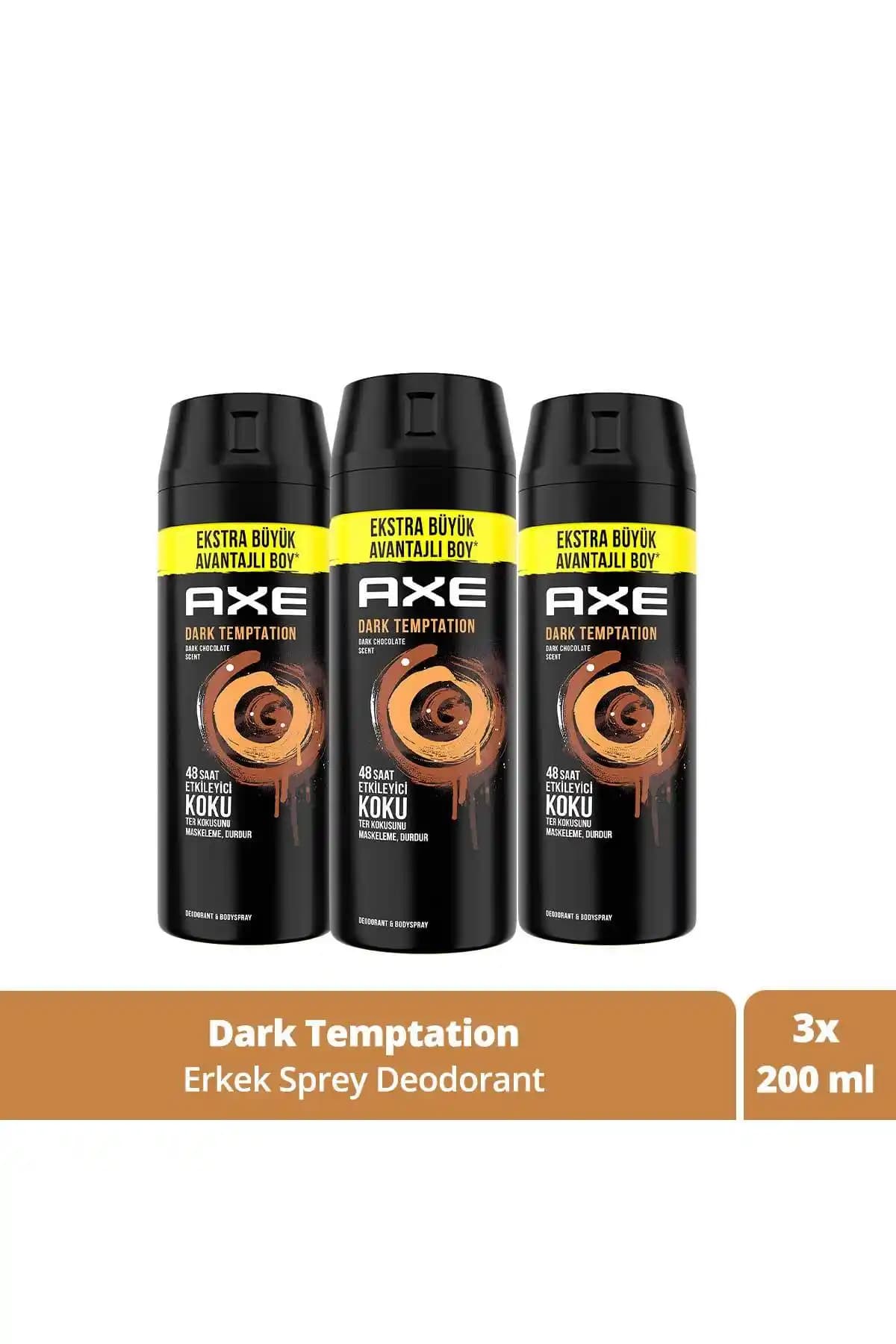 Axe Dark Temptation Erkek Sprey Deodorantı Günlük Kullanım İçin Ferah ve Kalıcı Çözüm