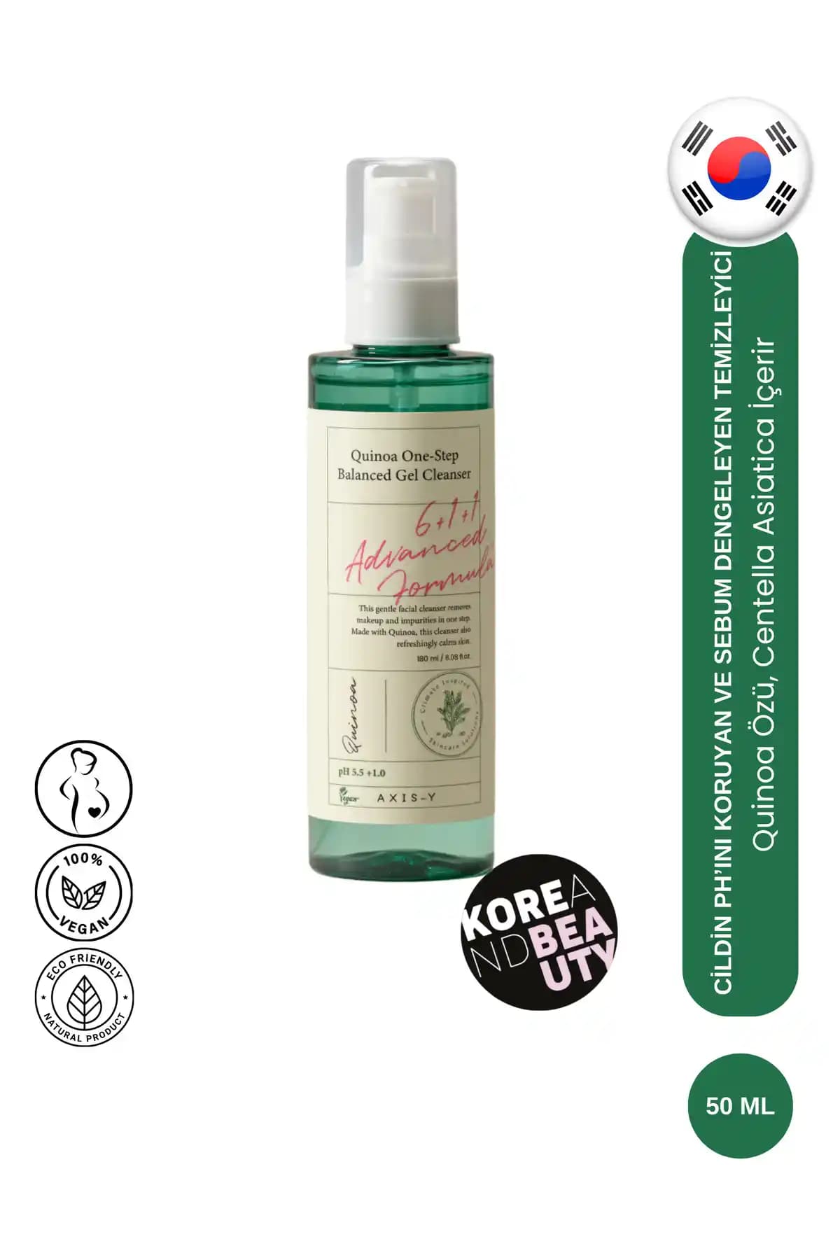 AXIS-Y Quinoa One-step Balanced Gel Cleanser: Hassas ve Yağlı Ciltler İçin Etkili Temizlik Çözümü