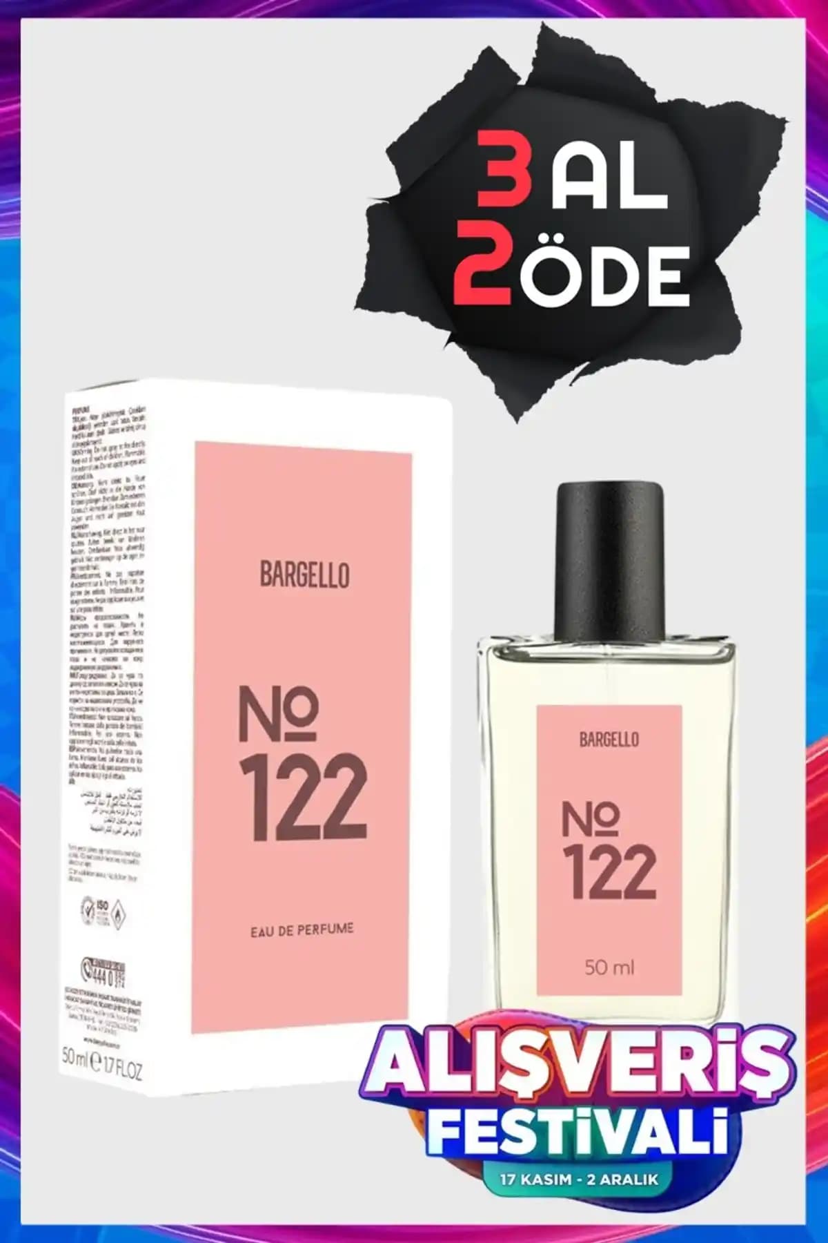 Bargello 122 Oriental Edp Kadın Parfümü: Odunsu ve Kalıcı Şıklık Sunan 50 ml Parfüm