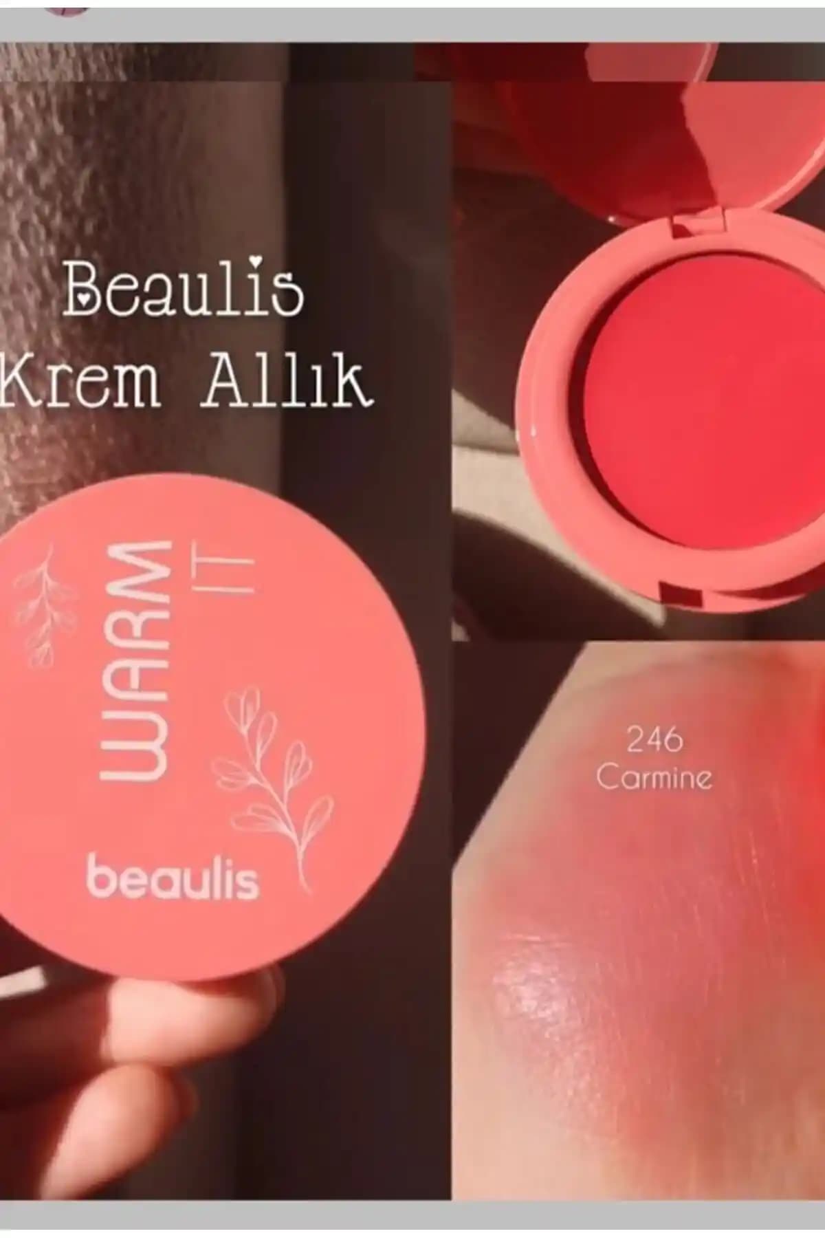 Beaulis Warm It Krem Allık 246 Carmine Doğal ve Kalıcı Mat Görünüm İçin