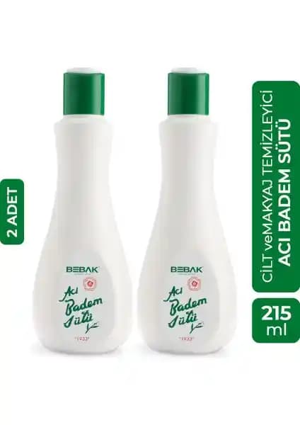 Bebak Acıbadem Süt Büyük 215g – Hassas ve Kuru Ciltler İçin Temizleme ve Nemlendirme Ürünü