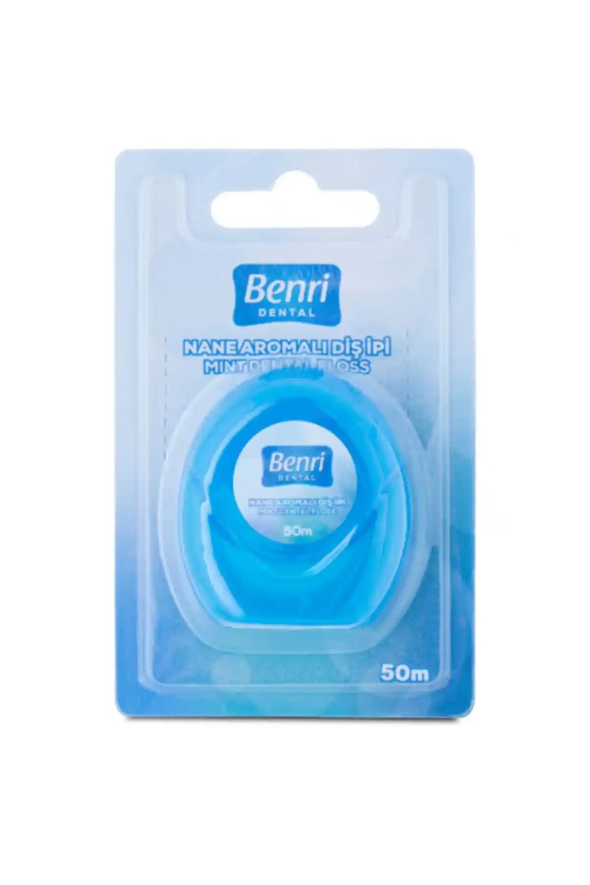 Benri Dental Diş İpi 50 Metre Uzunlukta Pratik ve Ferahlatıcı Ağız Bakım Ürünü