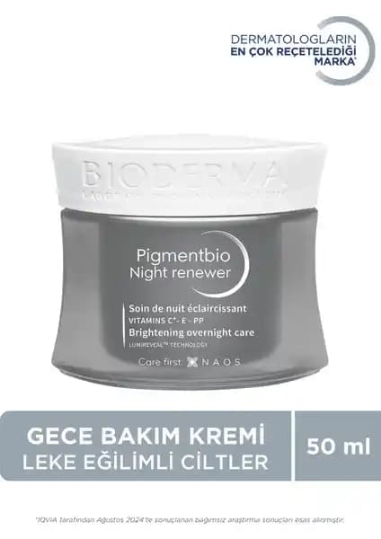 Bioderma Pigmentbio Night Renewer: Leke Karşıtı ve Cilt Tonu Eşitleyici Gece Kremi Özellikleri ve Kullanımı