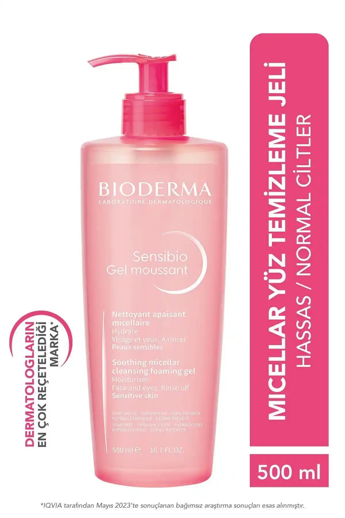 Bioderma Sensibio Yüz Yıkama Jeli Hassas Ciltler İçin Güvenli Temizlik ve Nemlendirme