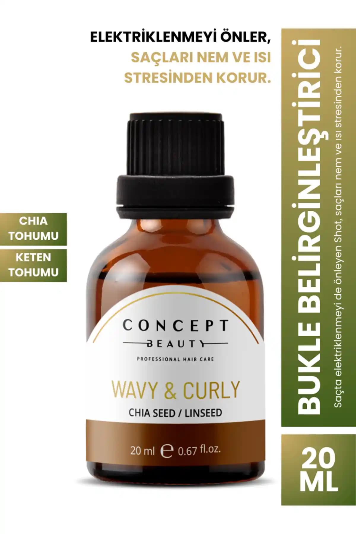 Concept Beauty Bukle Belirginleştirici Dermo Shot ile Doğal ve Hacimli Bukleler Elde Edin