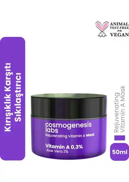 Cosmogenesis Labs Canlandıran A Vitamini Maskesi: Cilt Yenileme ve Gençlik İçin Etkili Bakım