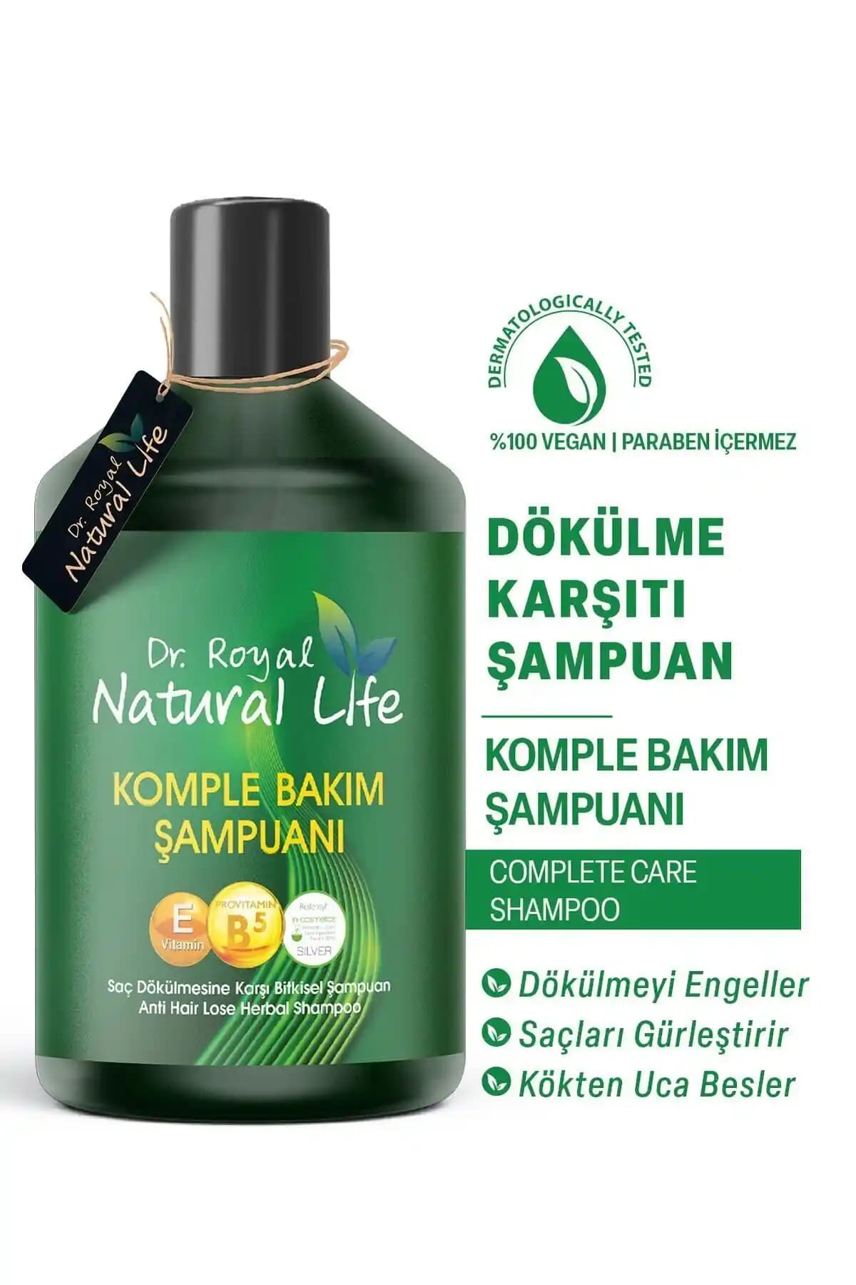 Dr.Royal Natural Life Bitkisel Keratinli Şampuan Saç Dökülmesine Karşı Doğal Bakım Çözümü