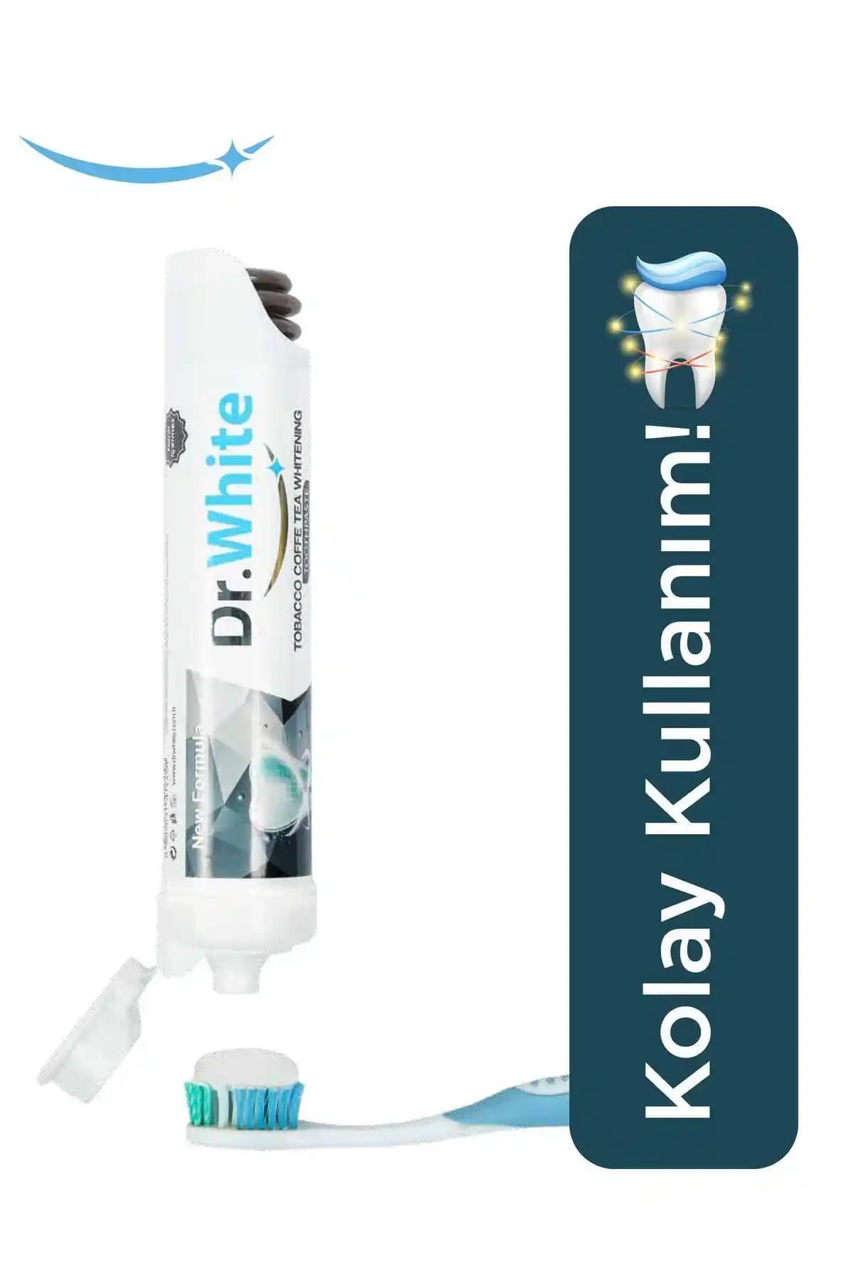 Dr White Tobacco Coffee Tea Beyazlatıcı Diş Macunu Türkiye Menşeli Güvenilir Çözüm