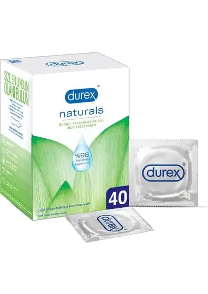 Durex Naturals 40'lı İnce Prezervatif: Doğal ve Güvenilir Kullanım İçin Uygun Seçenek
