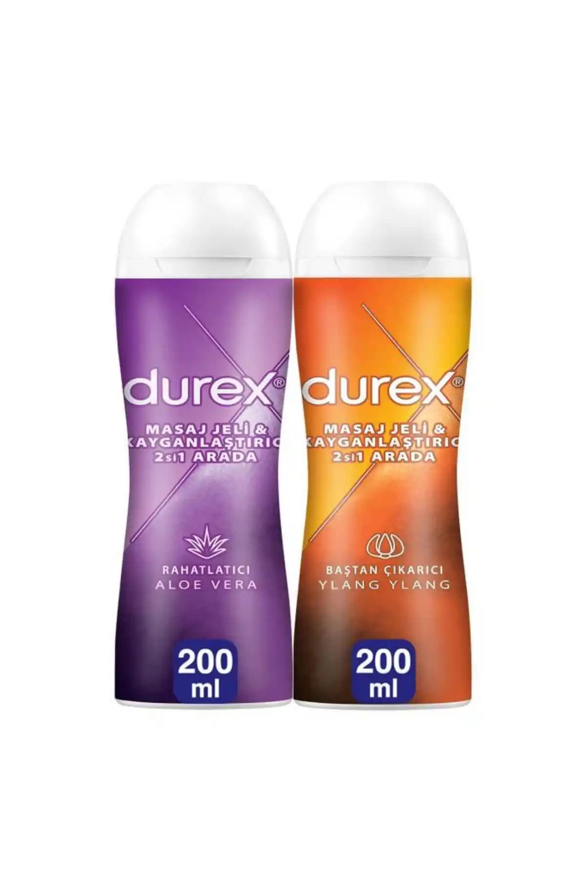 Durex Play Kayganlaştırıcı ve Masaj Jeli Aloe Vera ile Ylang Aroması 400 ml seti