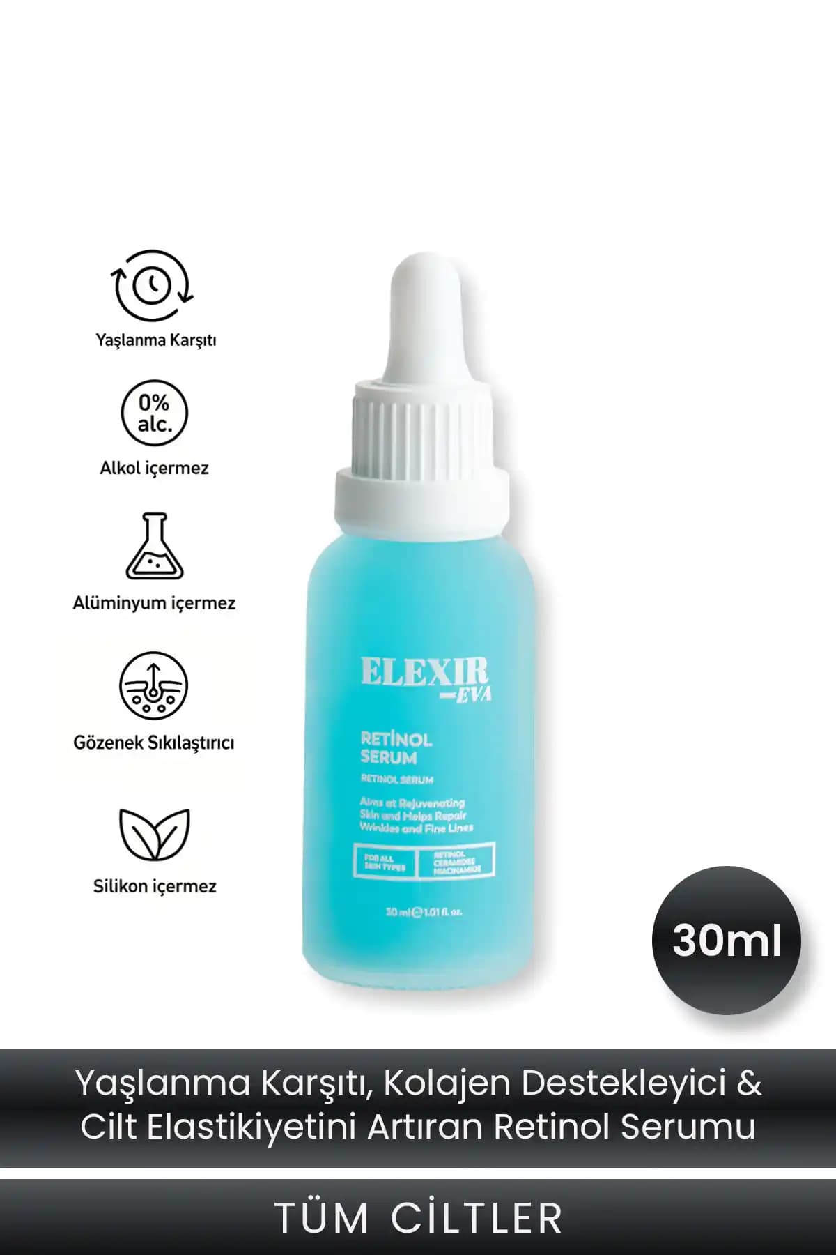 Elexir Eva Retinol Serumu: Cilt Yenileme ve Yaşlanma Karşıtı Etkili Çözüm