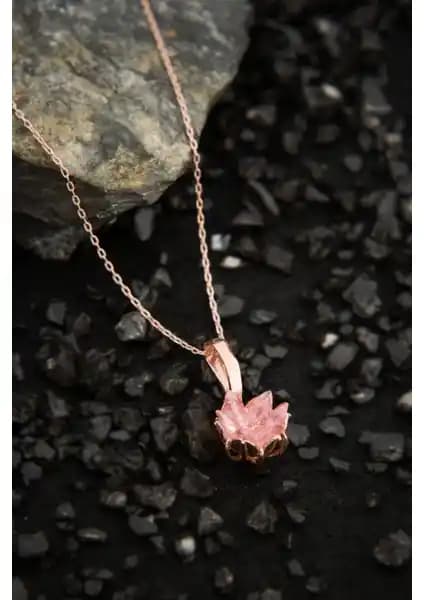 Elika Silver 14K Rose Altın Kaplama Pembe Zirkon Taşlı Lotus Çiçeği Kolye Tanıtımı