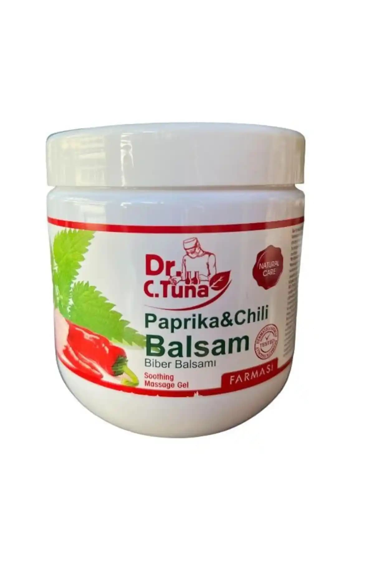 Farmasi Dr. C.Tuna Paprika Biberli Balsam Masaj Jeli 500 ml doğal kas ve dolaşım desteği