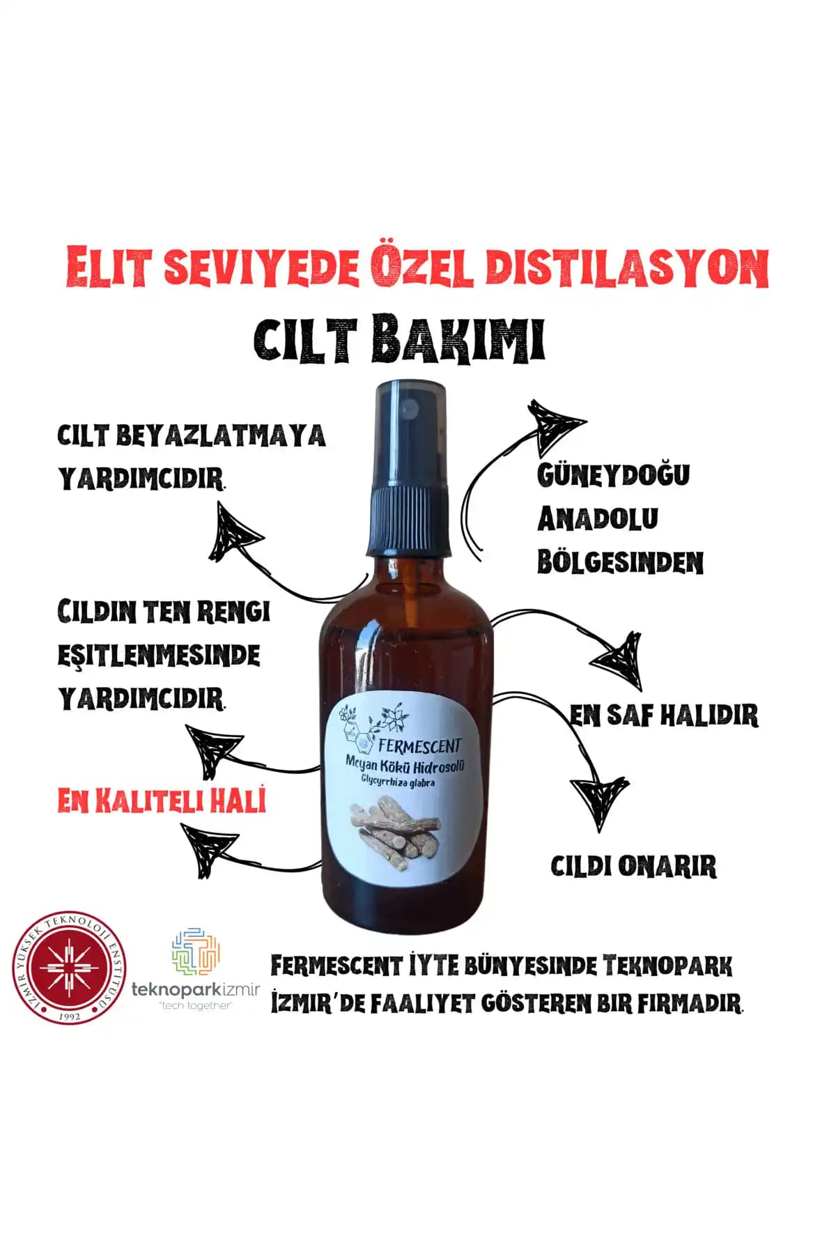 Fermescent Meyan Kökü Hidrosolü: Doğal ve Çok Yönlü Cilt Bakımında Yeni Bir Seçenek