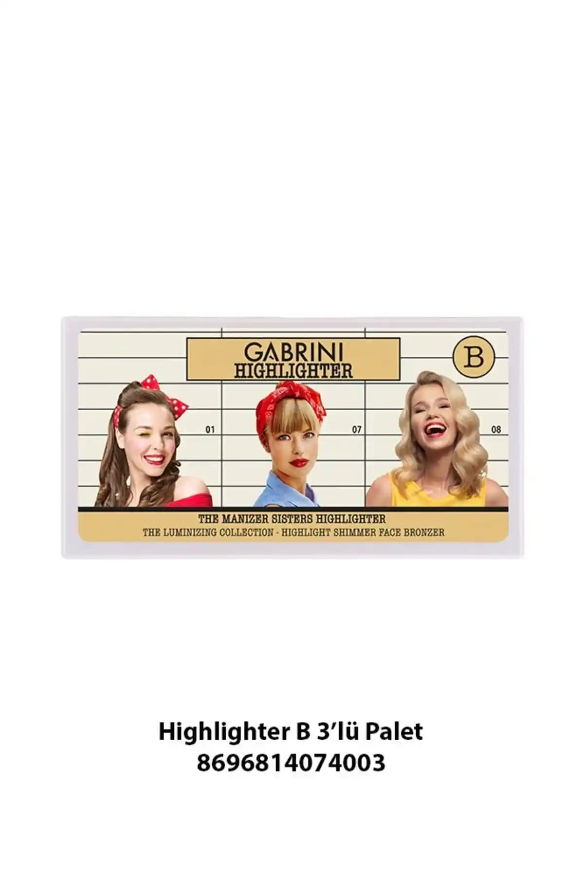 Gabrini Highlighter Set B 3'lü: Doğal Parlaklık ve Pratik Kullanım Özellikleri