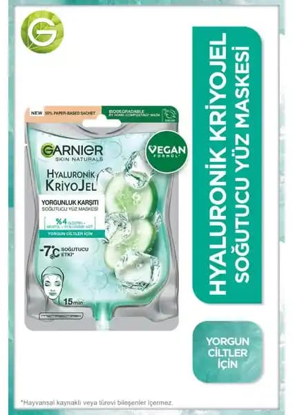 Garnier Hyaluronik Kriyojel Yüz Maskesi: Yoğun Nem ve Ferahlık Sunan Yenilikçi Bakım