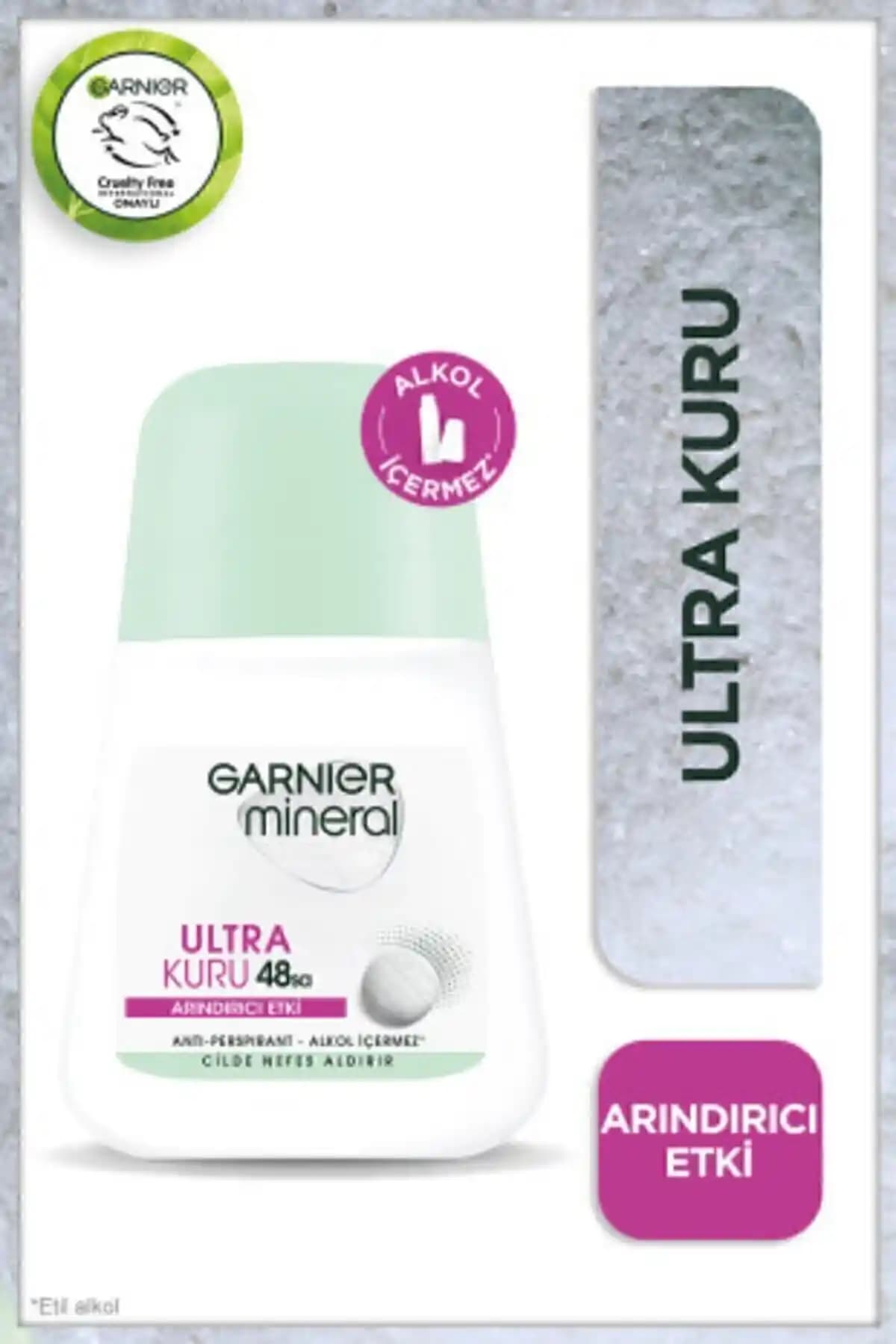 Garnier Mineral Ultra Kuru Kadın Roll-On Deodorant: Günlük Kullanım İçin Etkili ve Güvenli Koruma