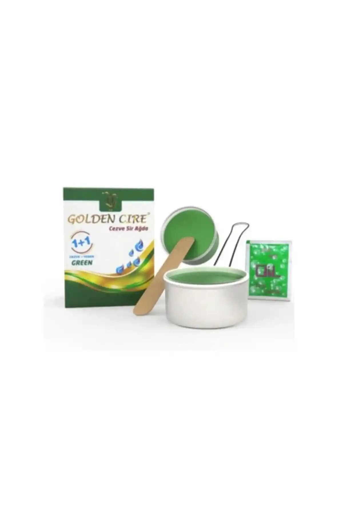 Genel Markalar Cezve Sir Ağda 1+1 Yeşil: Hassas Ciltler İçin Etkili ve Pratik Tüy Alma Ürünü