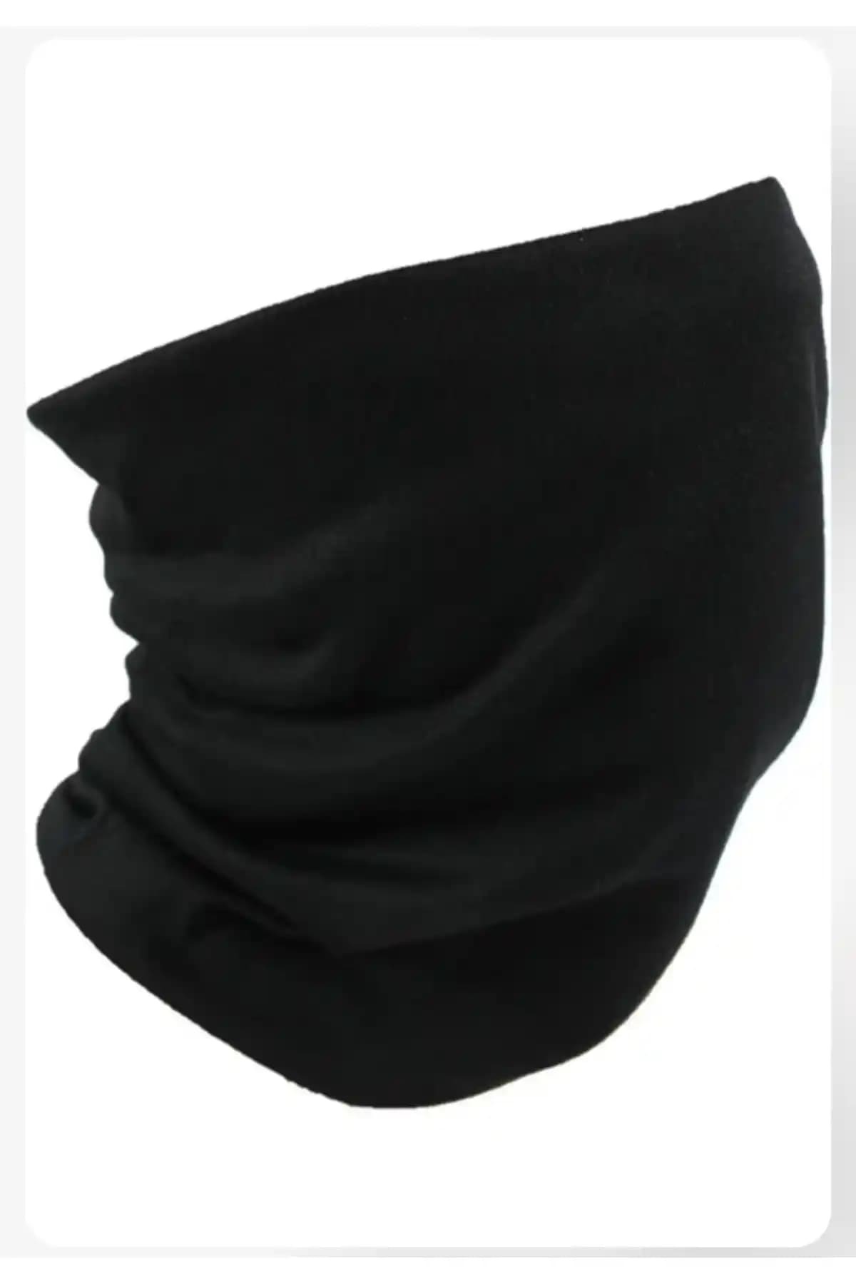 Genel Markalar Siyah Çok Fonksiyonlu Unisex Bandana: Çok Amaçlı ve Şık Aksesuar