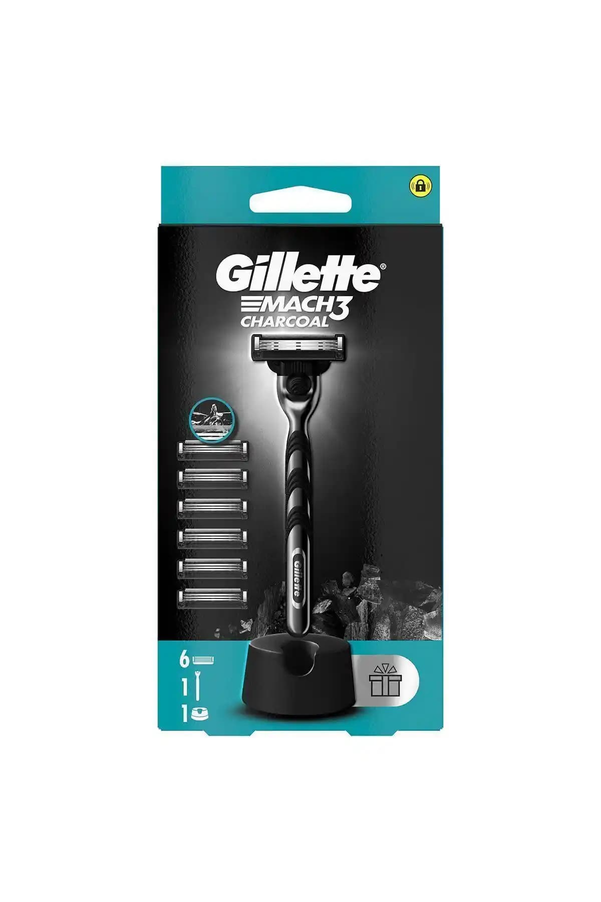 Gillette Mach3 Charcoal Tıraş Makinesi ve Yedek Bıçakları ile Etkili ve Şık Tıraş Deneyimi