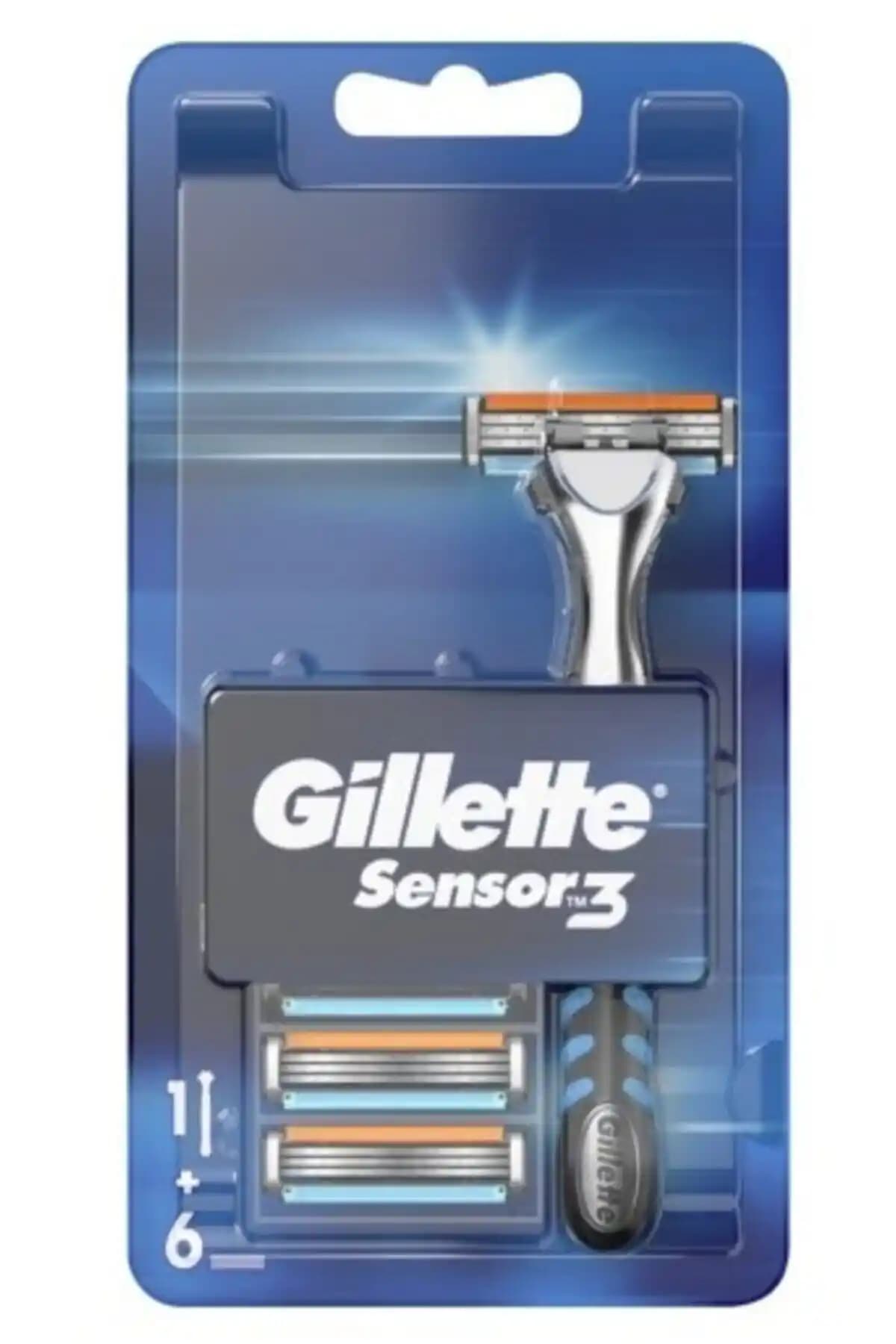 Gillette Sensor3 Tıraş Makinesi ve Yedek Bıçak Seti ile Günlük Tıraş Deneyiminizi Geliştirin