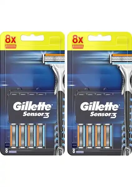 Gillette Sensor3 Yedek Tıraş Bıçağı: Sert Sakallara Uygun Yüksek Performanslı ve Ekonomik Çözüm