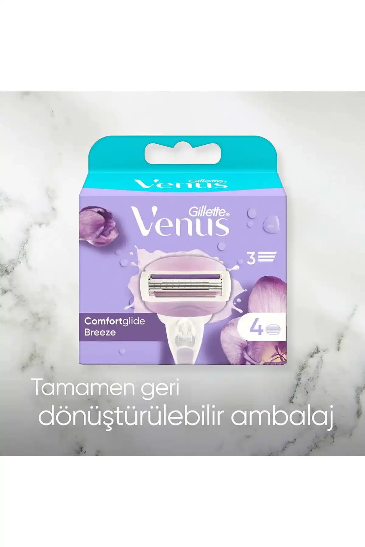 Gillette Venus Breeze Kadınlar İçin Yüksek Performanslı Kullan-At Tıraş Bıçağı